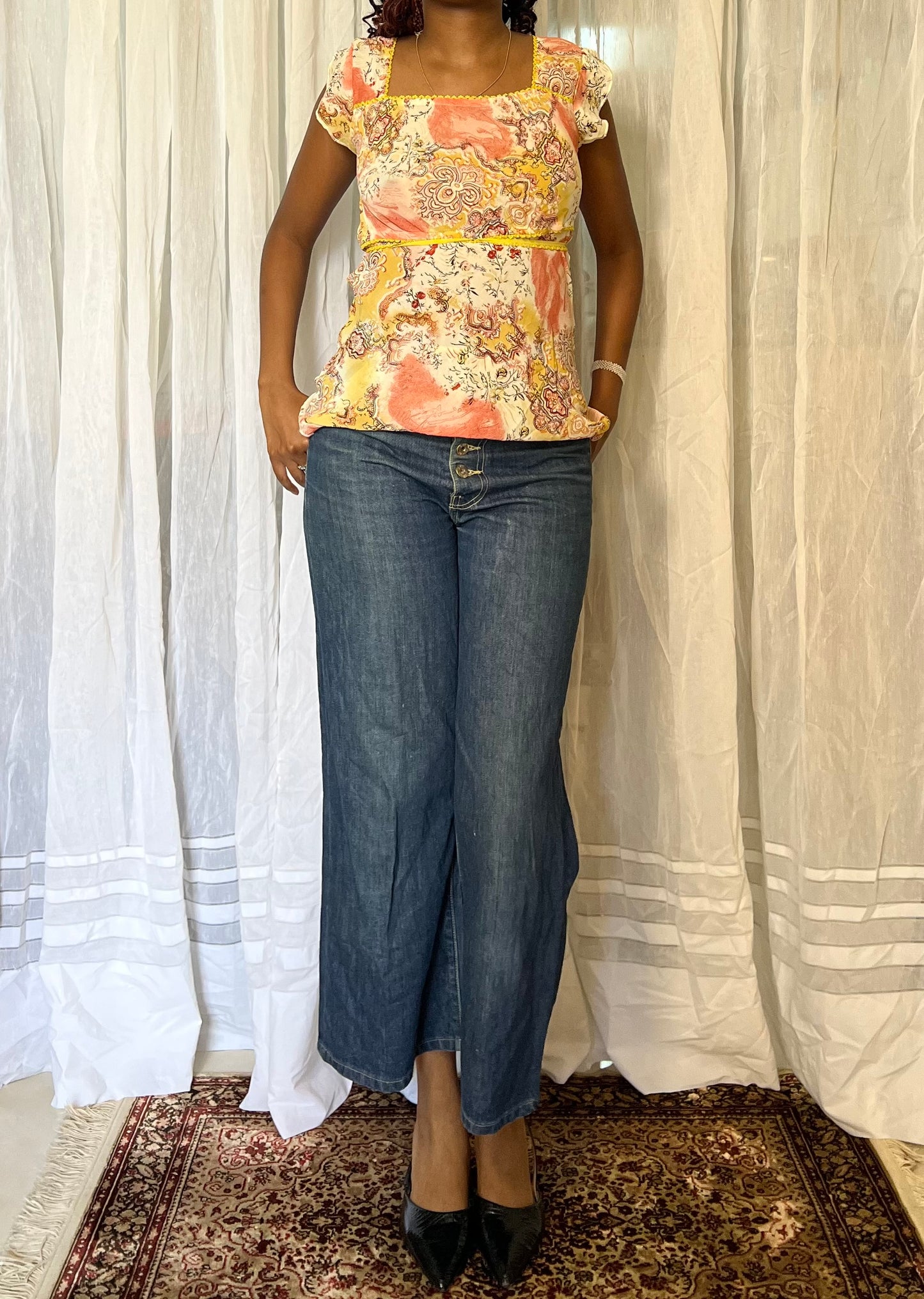 Floral Summer Dress Top