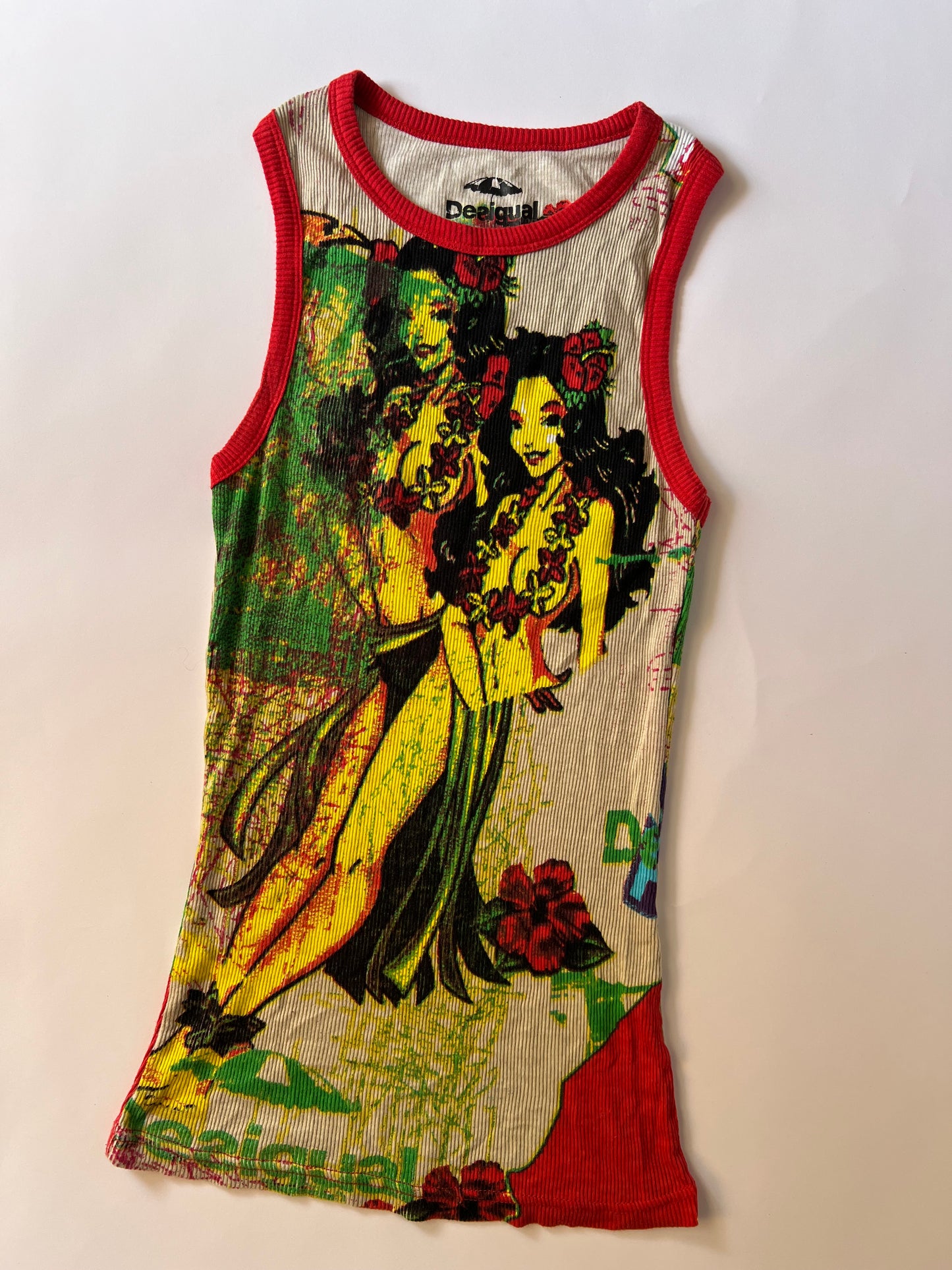 Ribbed Desigual Tank