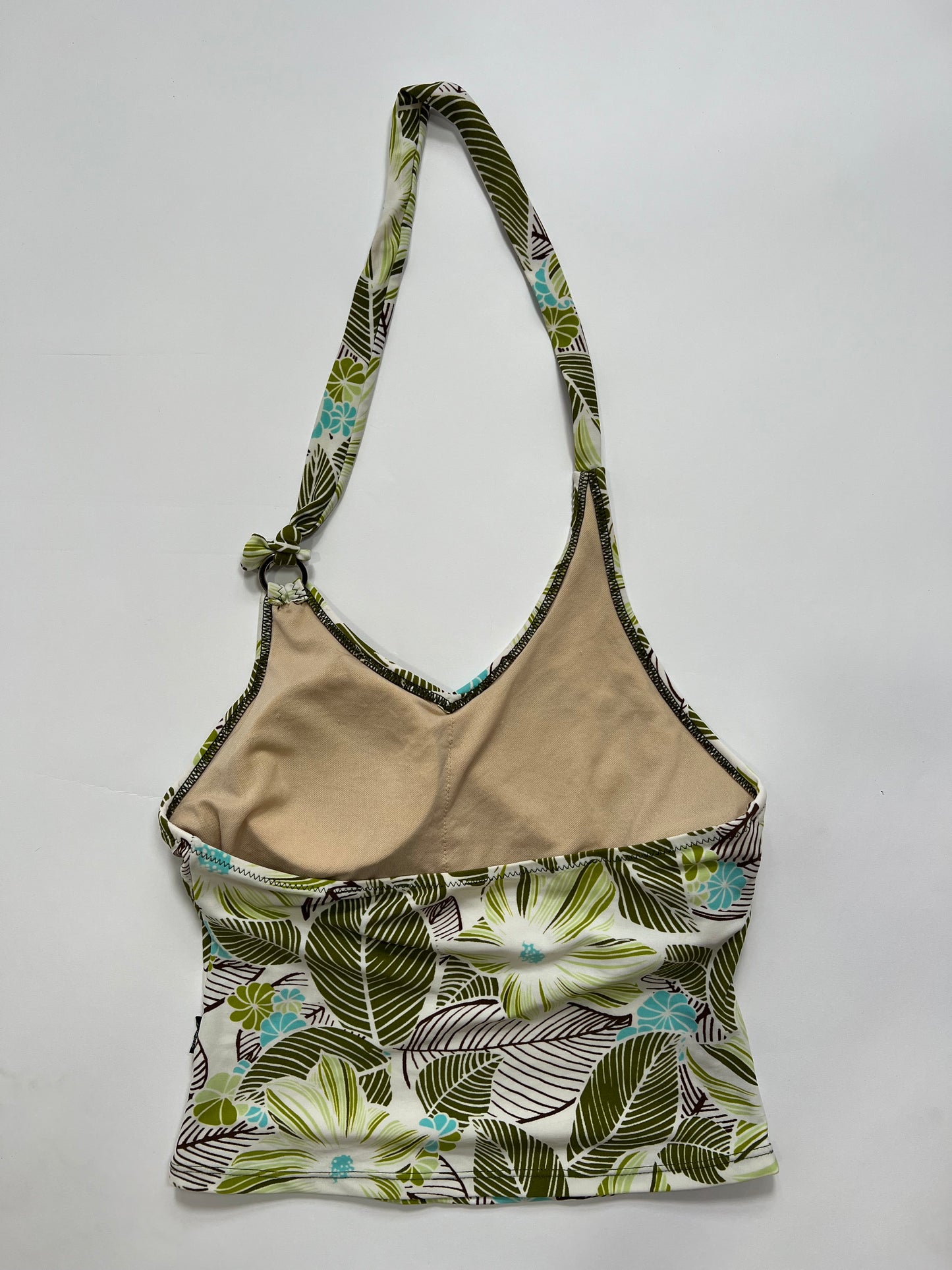 Tropical Floral Halter Top