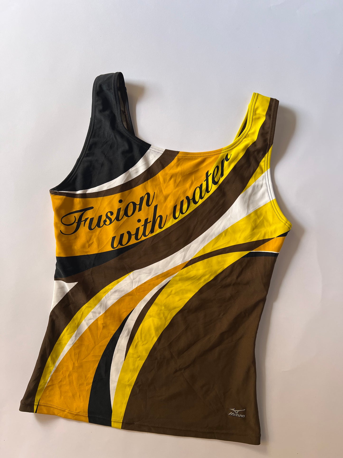 Graphic fitted tankini