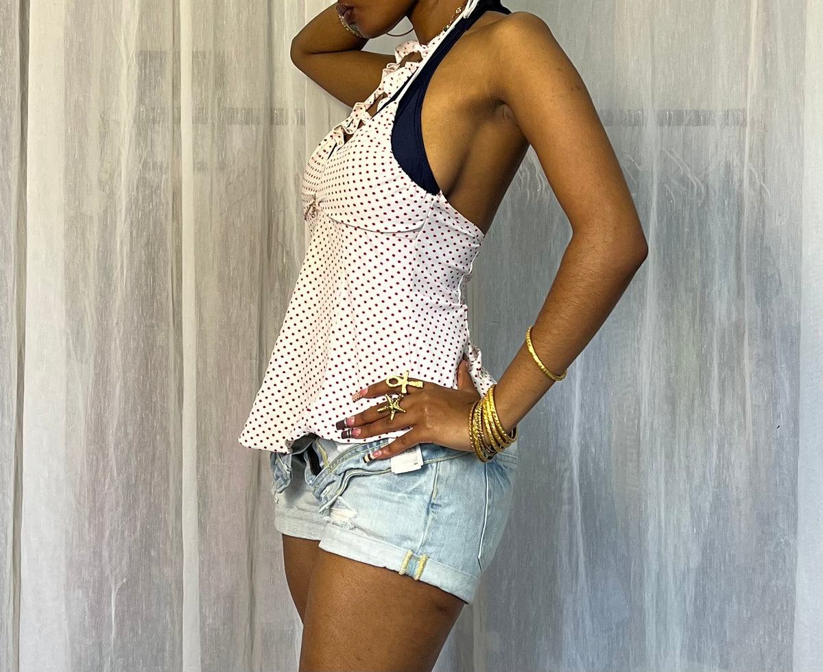 Red Polka Dot Halter