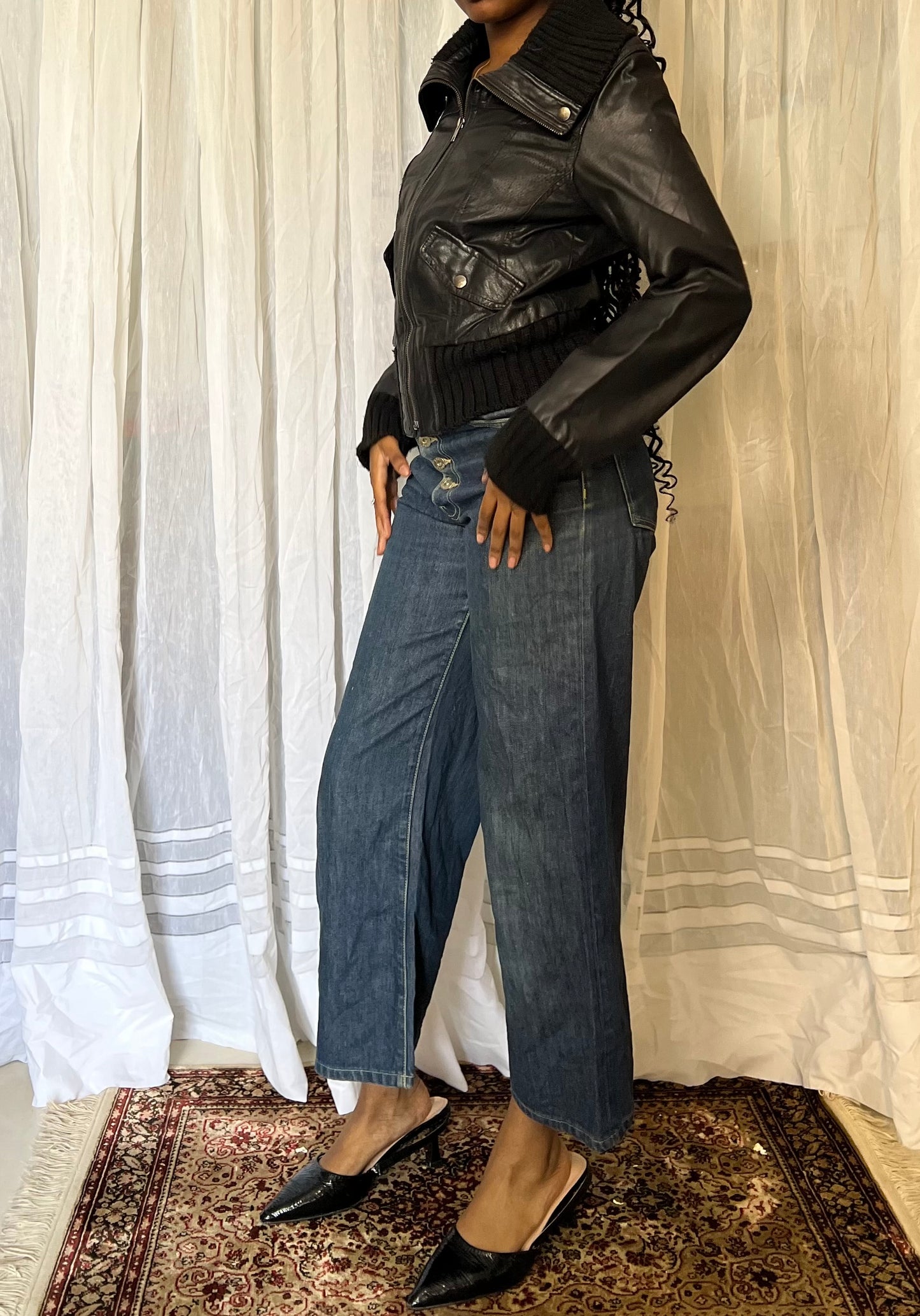 Leather Bomber Jacket