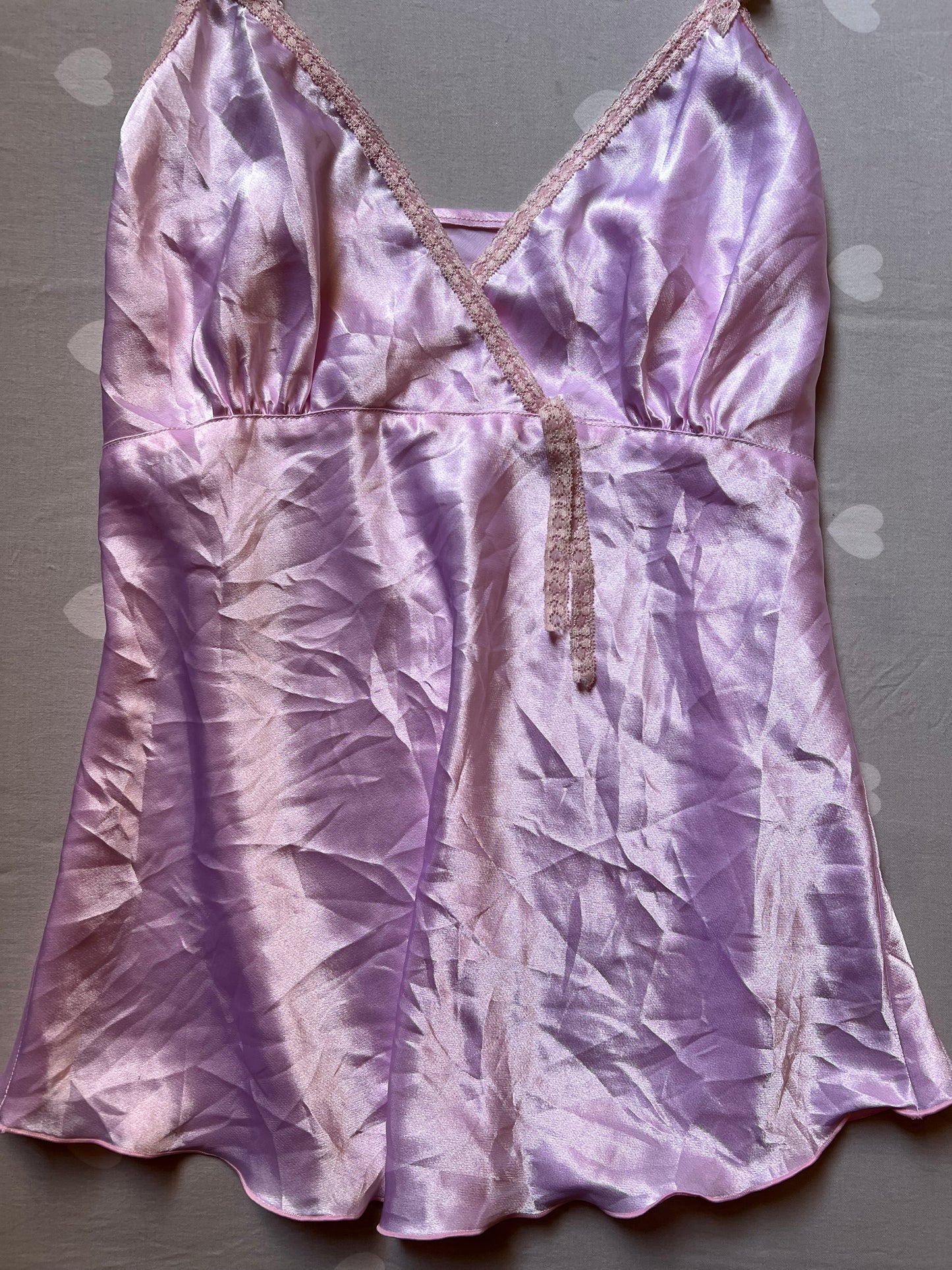Lilac Satin Cami top
