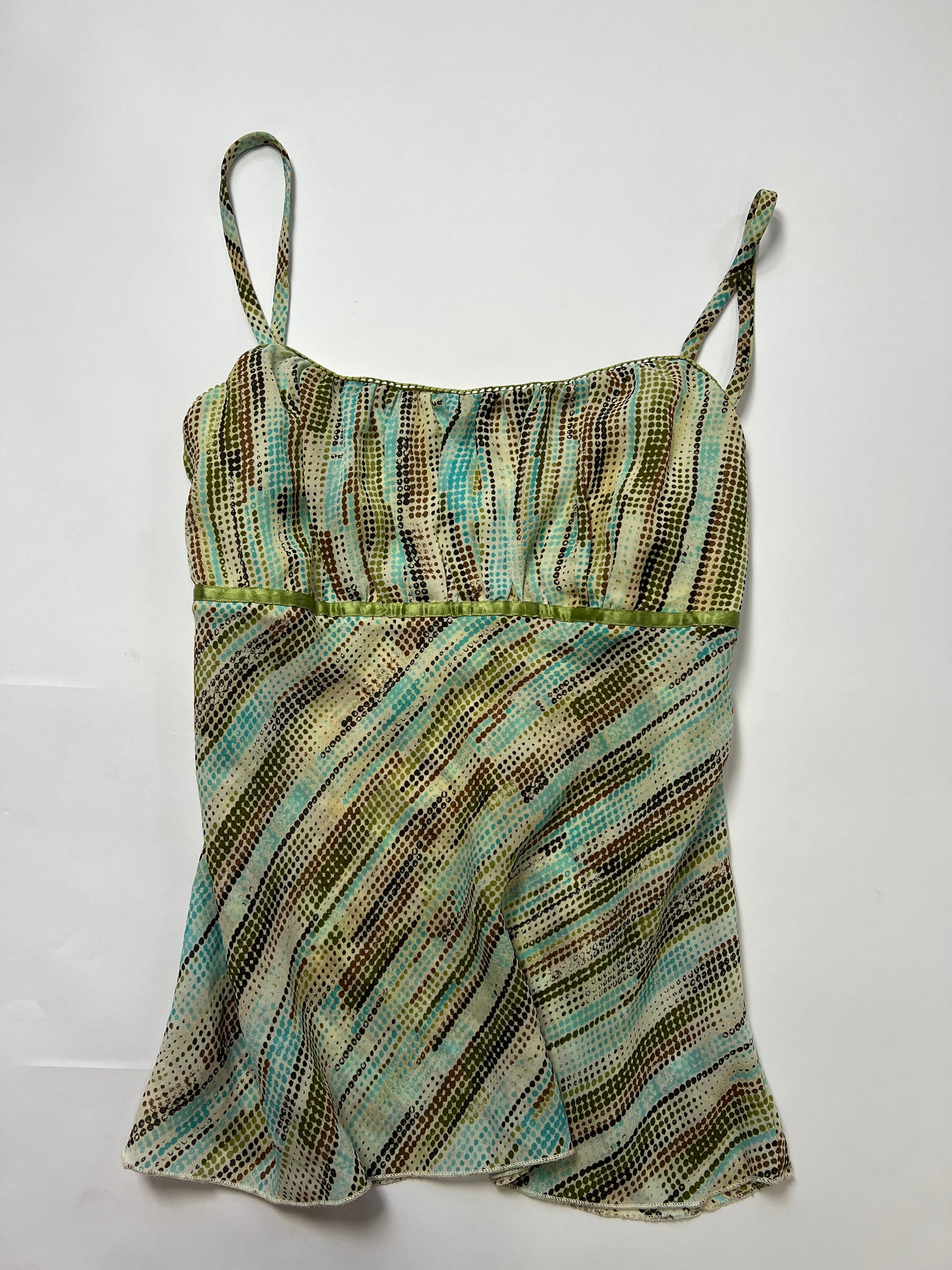 Abstract Print Chiffon Cami Top