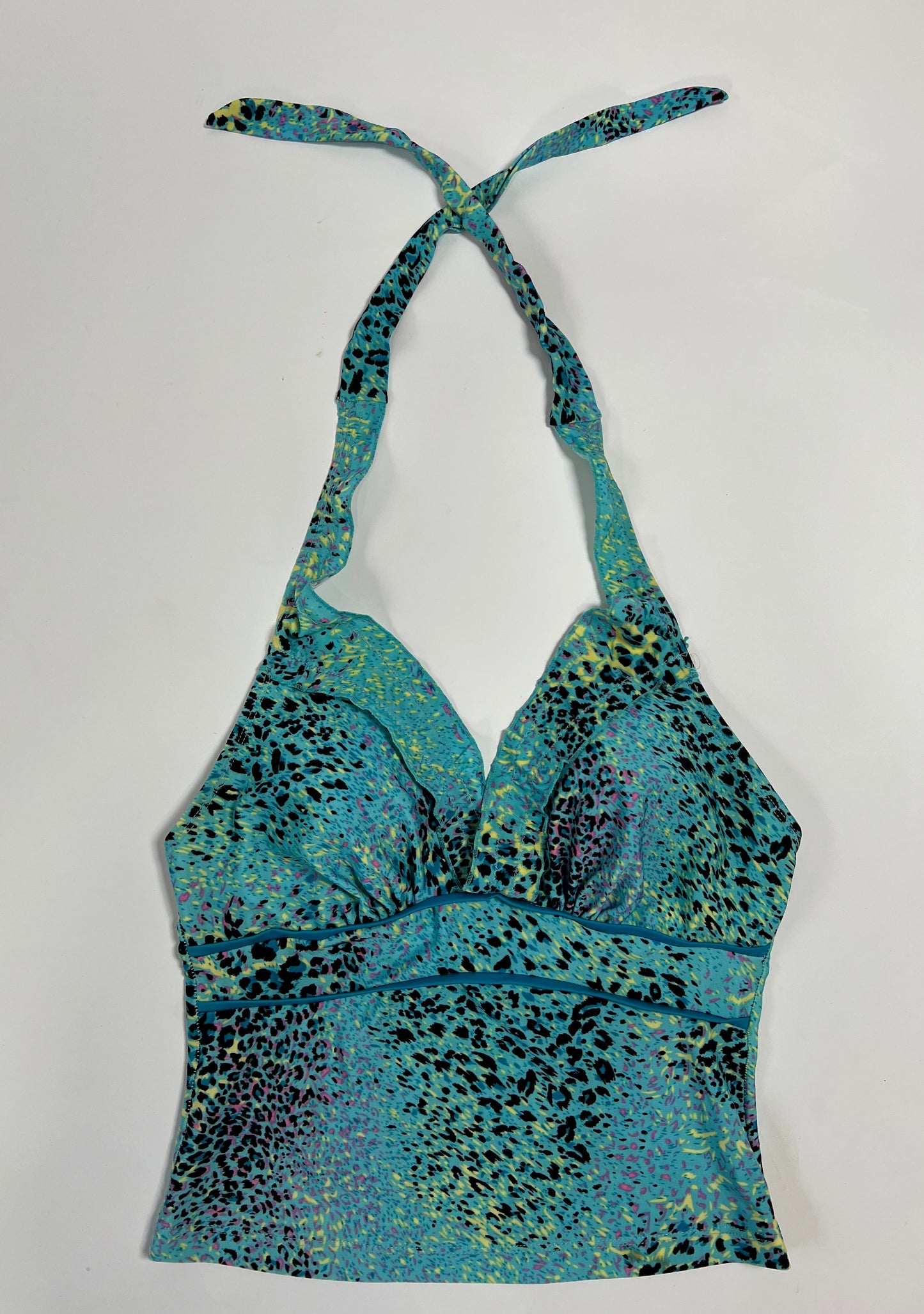 Animal print tankini halter