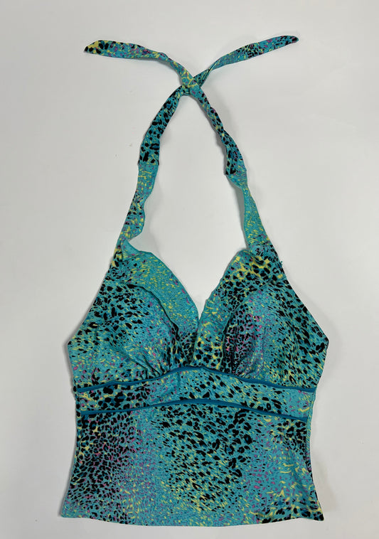 Animal print tankini halter