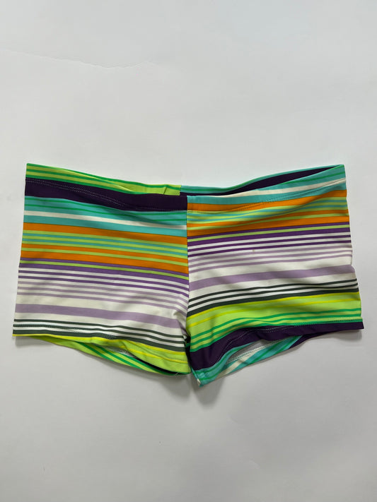 Multicolor Striped Swim Shorts