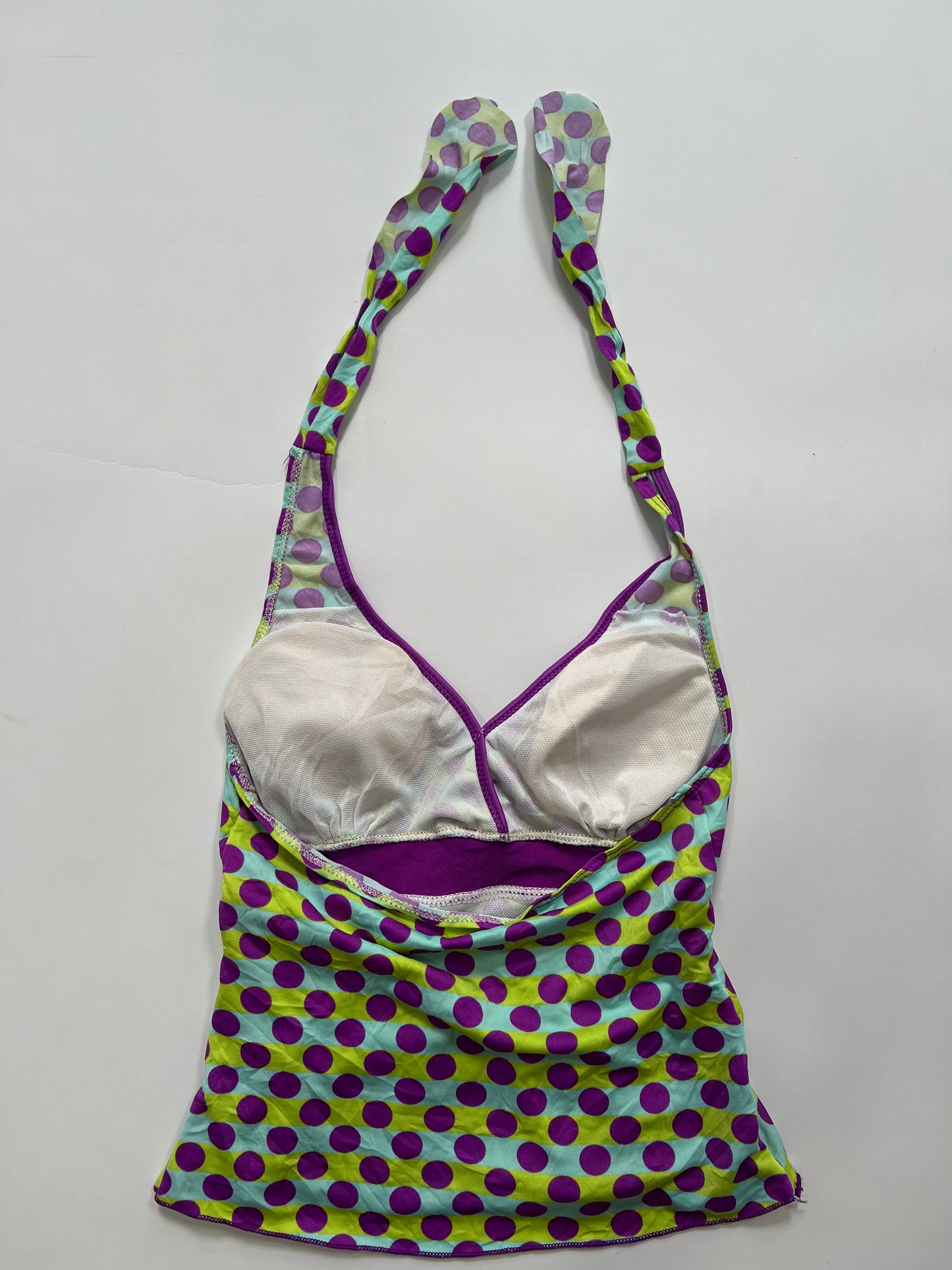 Polka Dot Ruffle Halter Top