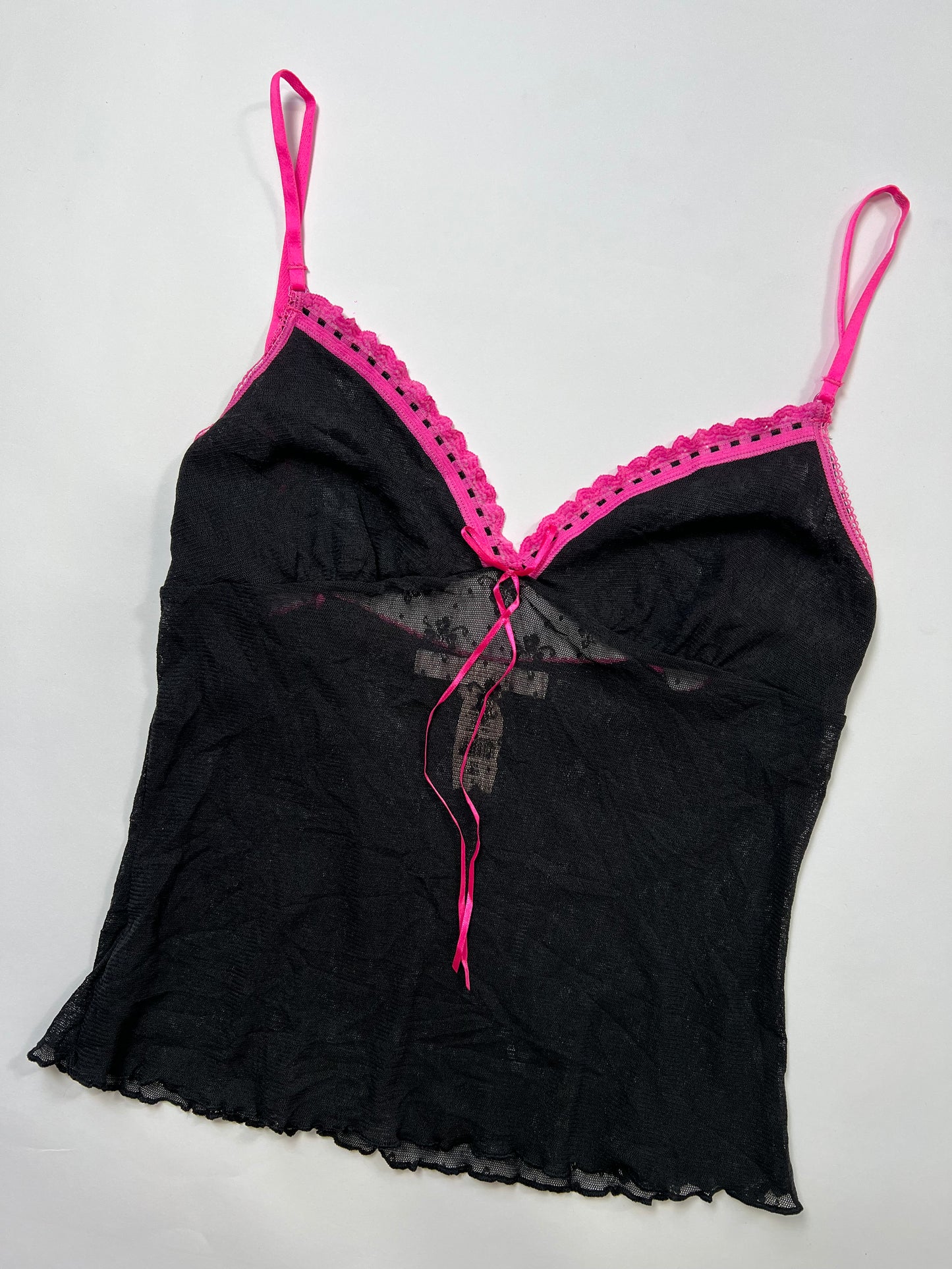 Victoria Secret Sheer Lace Trim  Cami