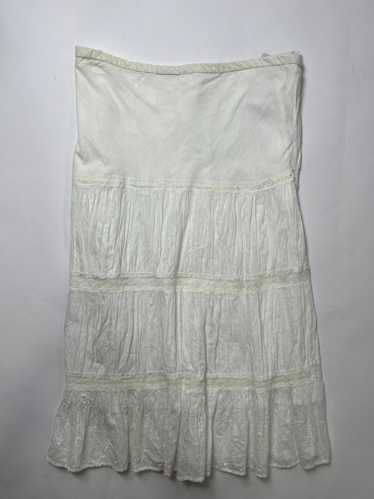 White Tiered Maxi Skirt