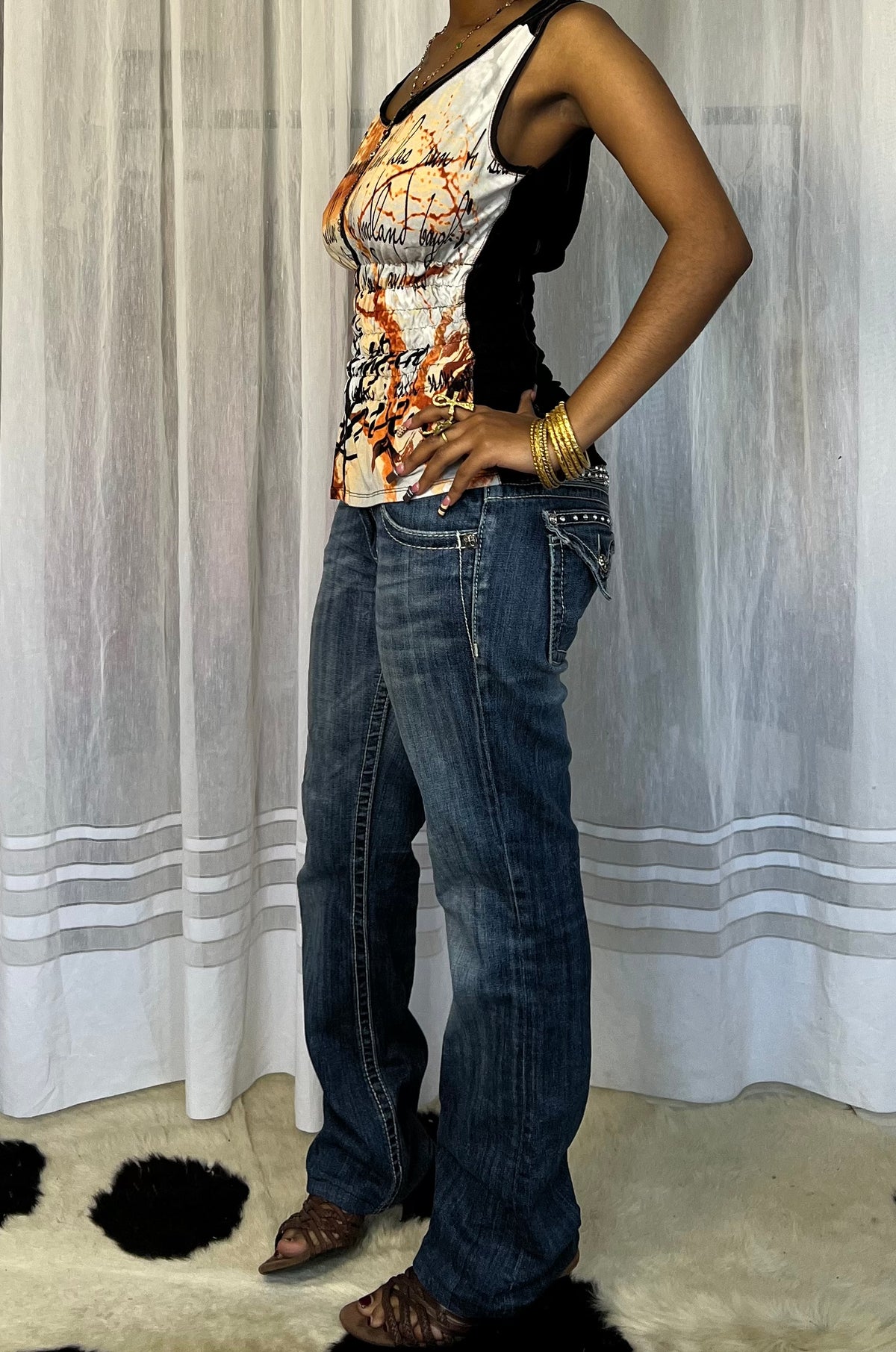 Graphic Statement Vest
