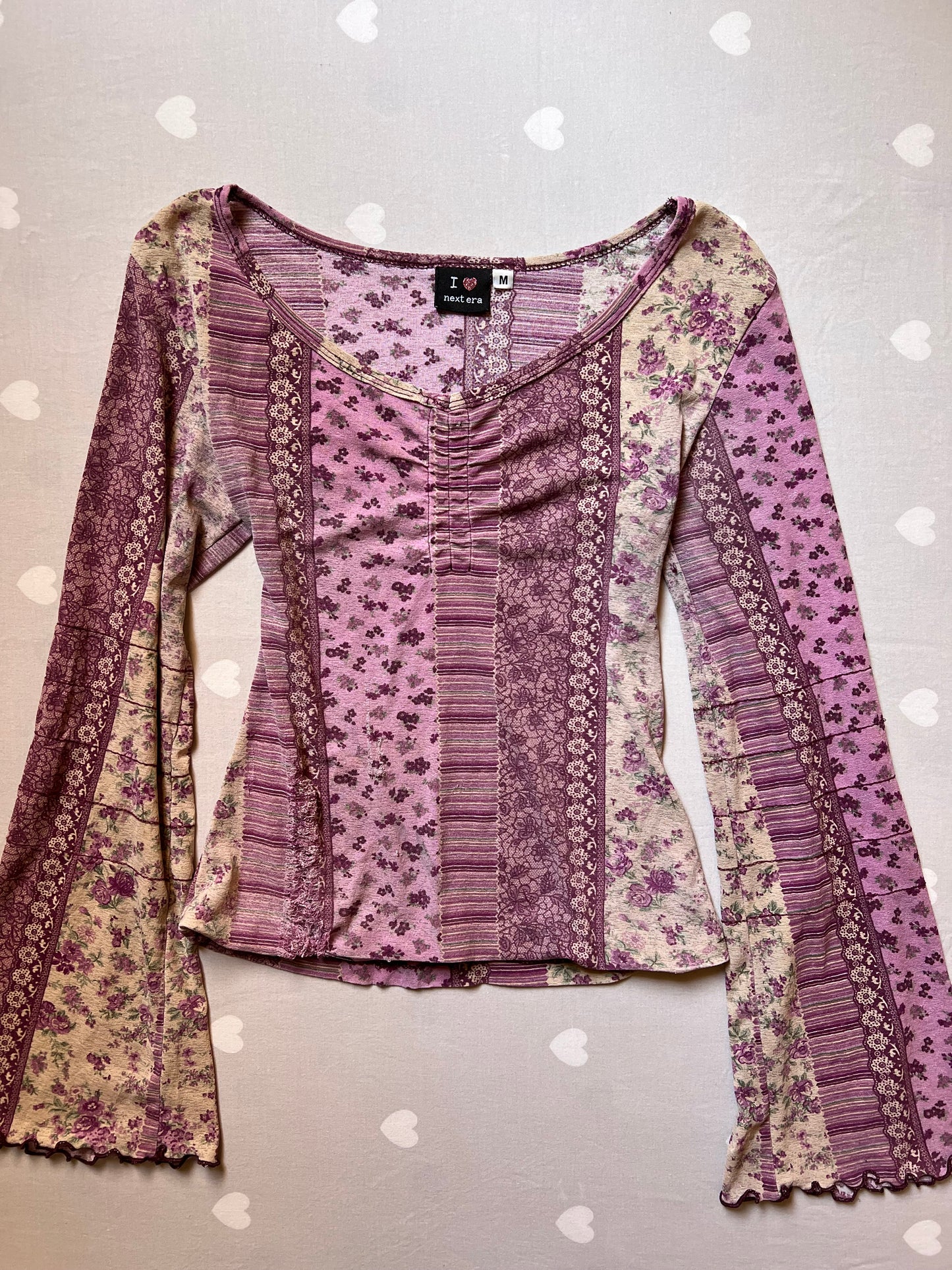 Whimsy bell sleeved top