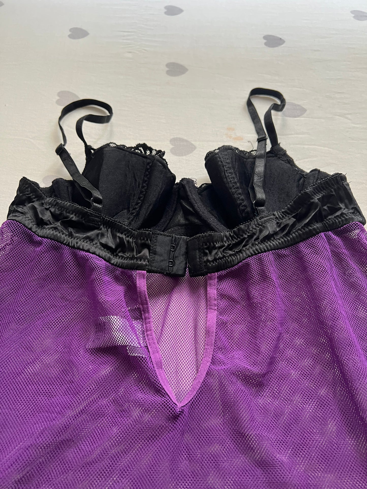 Purple Lace lingerie cami