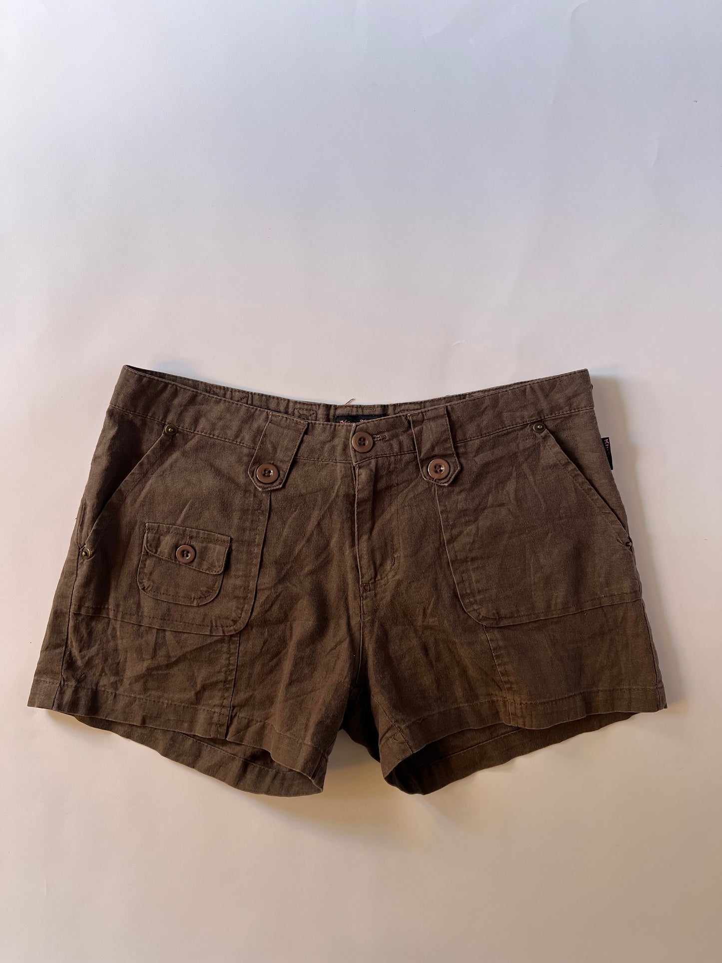 Brown cargo shorts