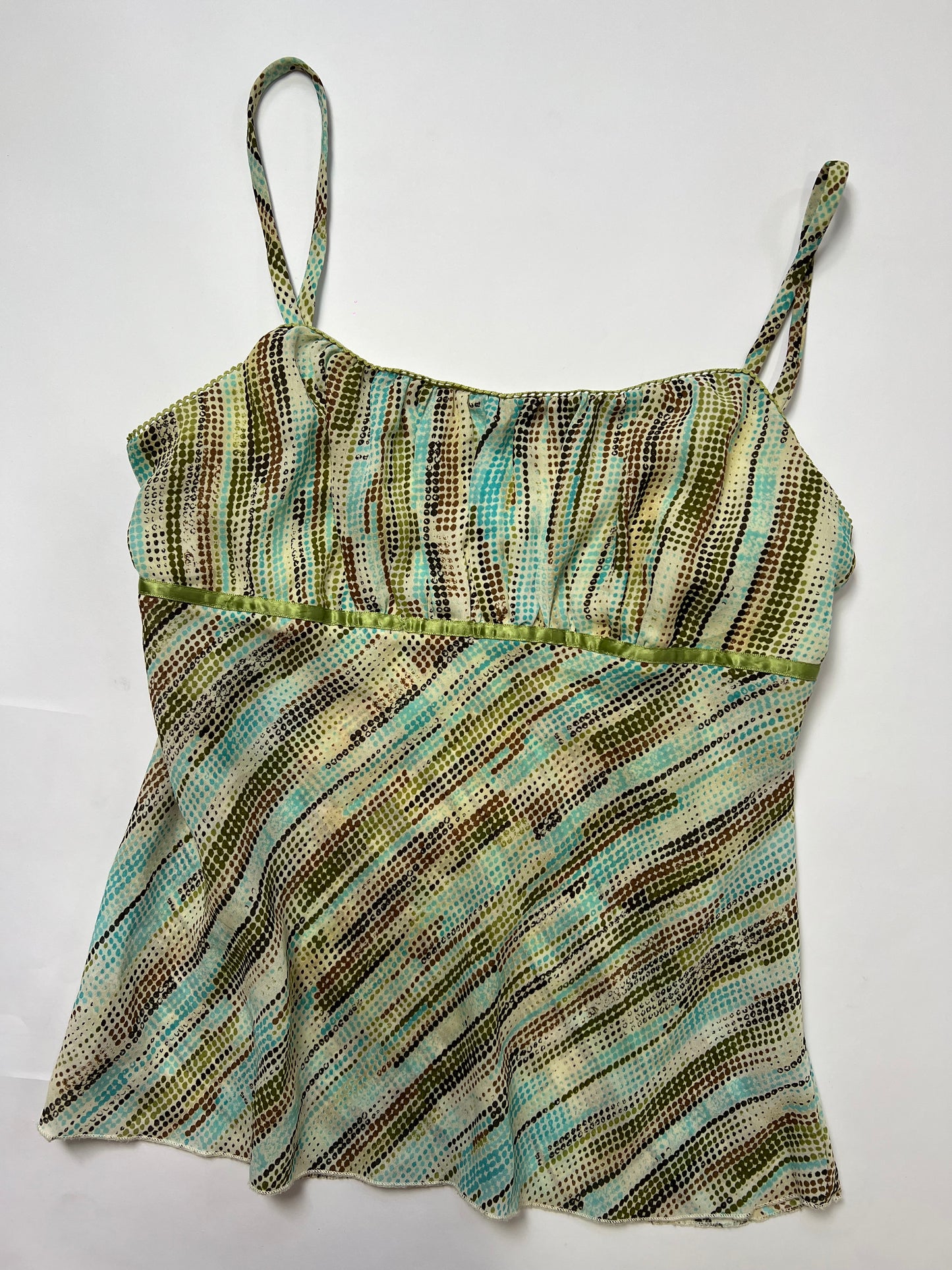 Abstract Print Chiffon Cami Top