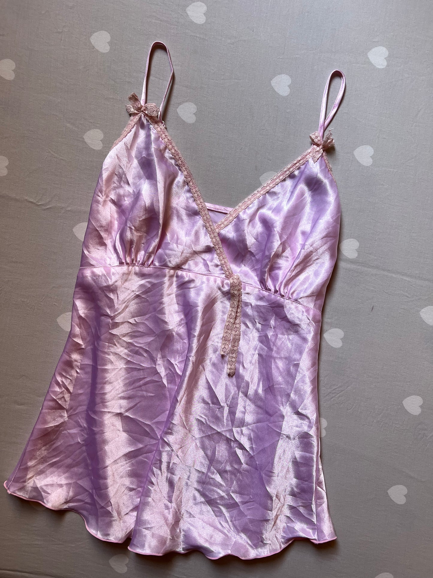 Lilac Satin Cami top