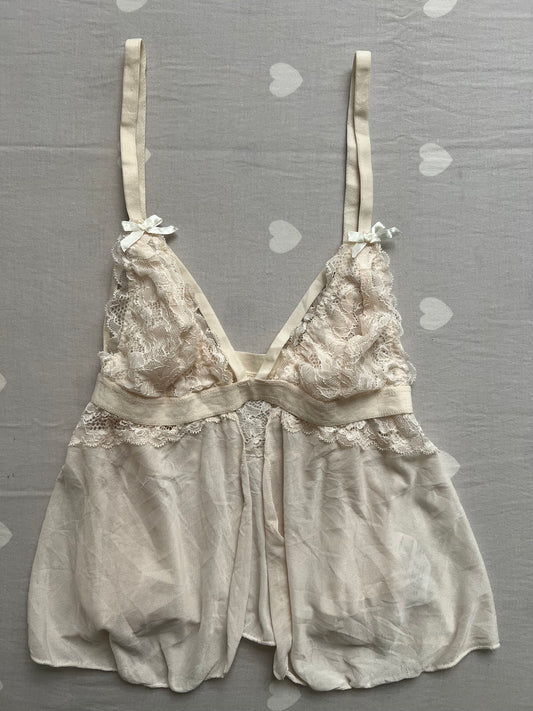 Cream lingerie top