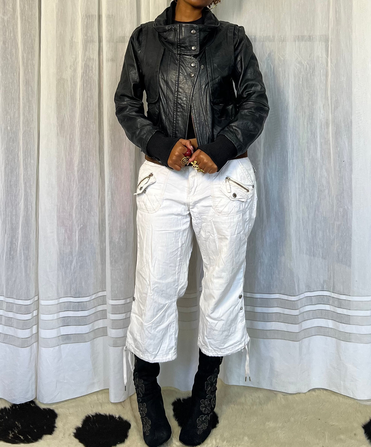 Black Leather Coat
