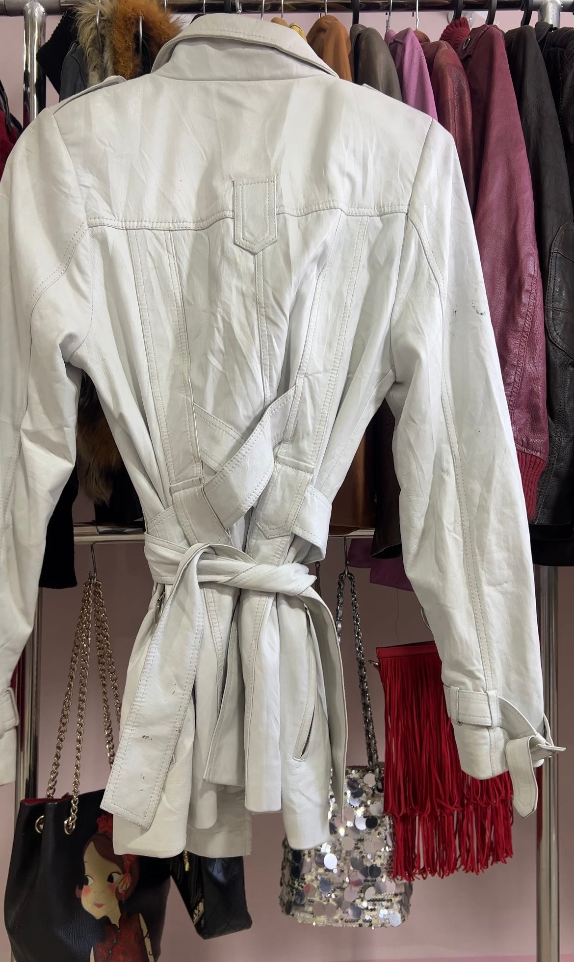 Leather trench