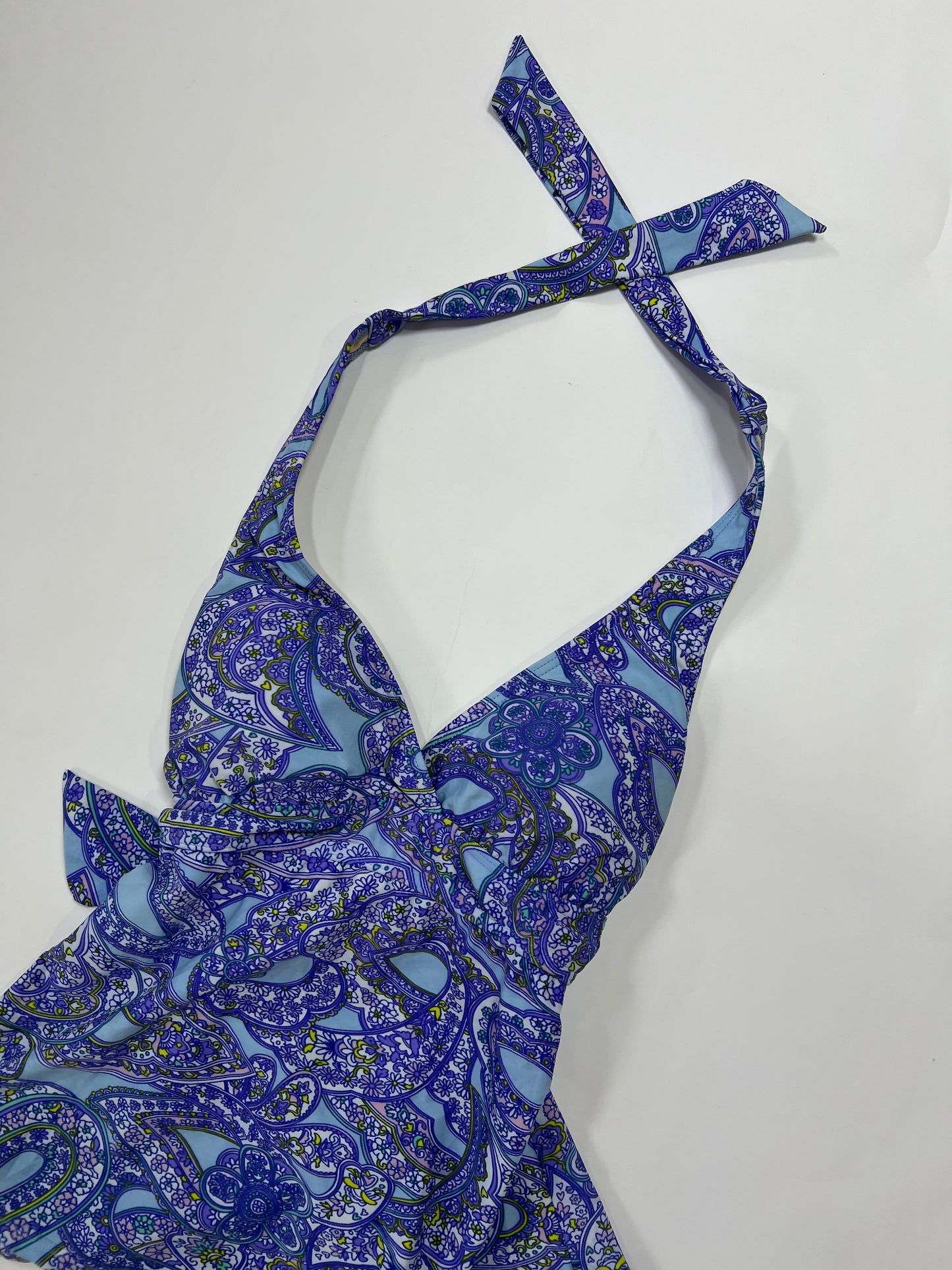 Blue Paisley Halter Top
