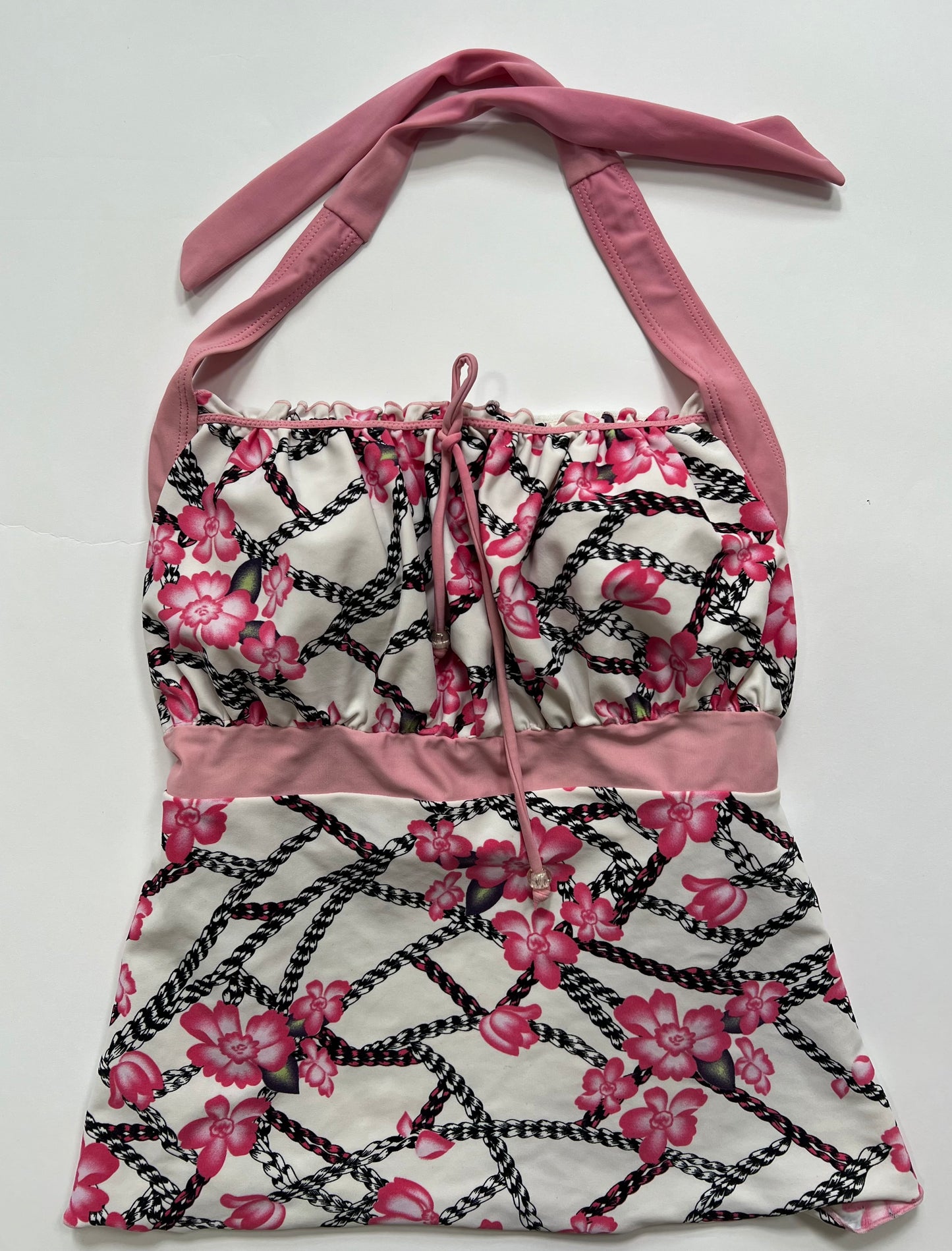 Pink Floral Halter Top