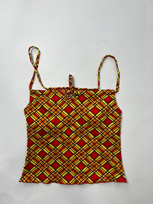 Retro Plaid Cami Top