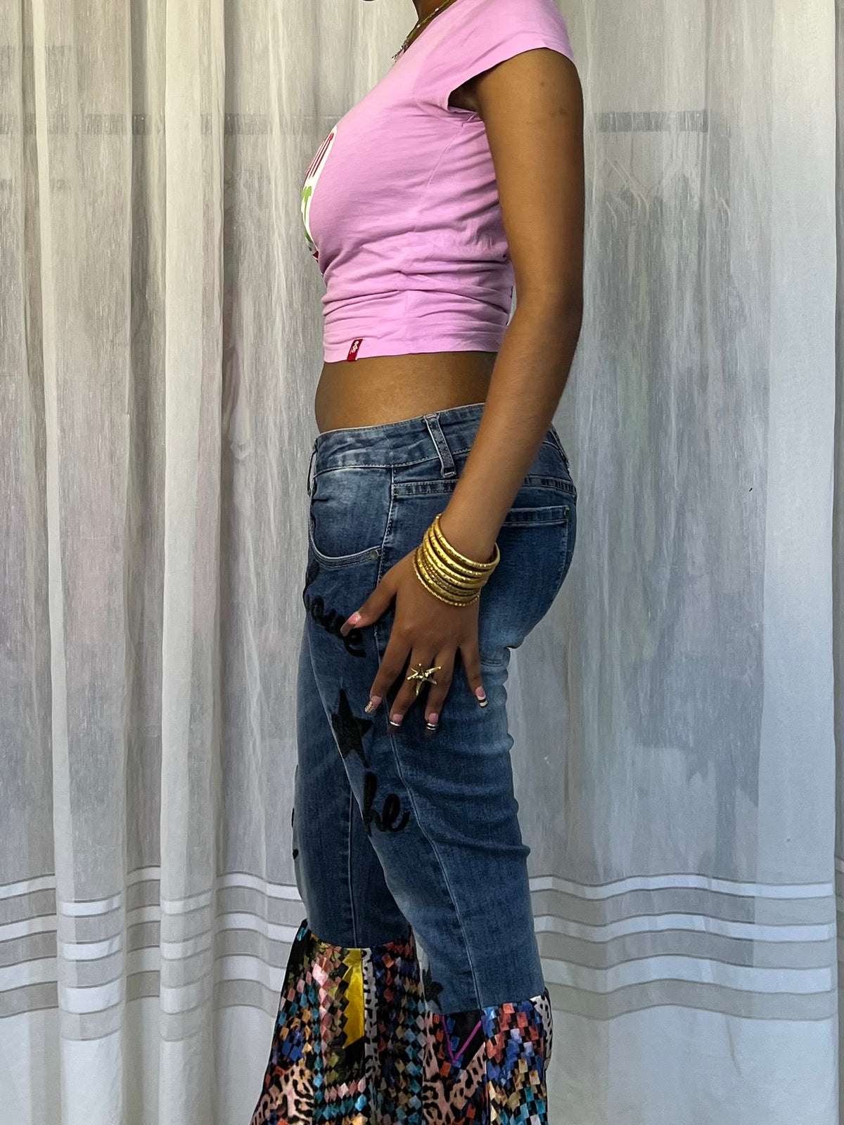 Pink graphic tee