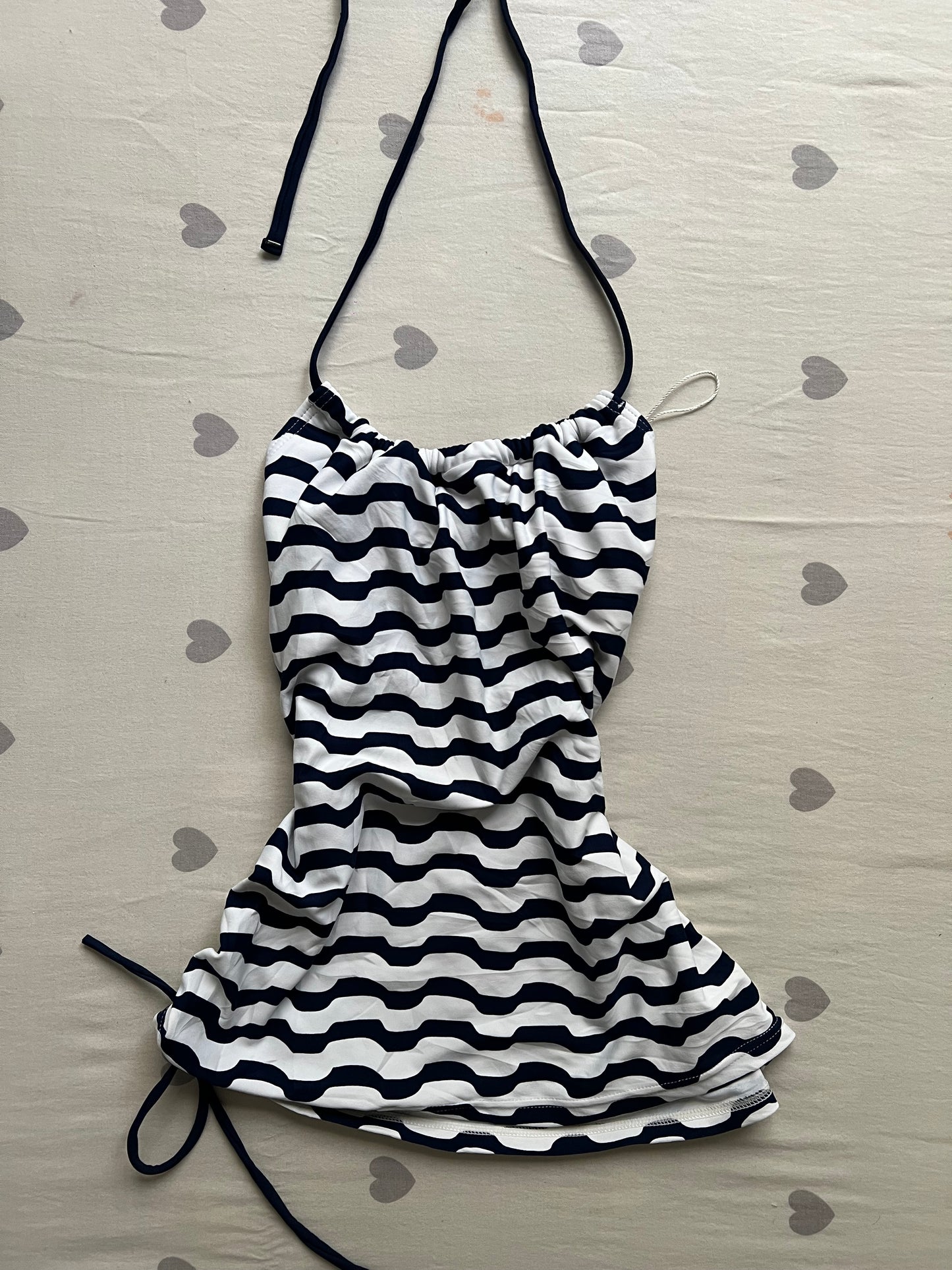Striped Y2k Halter top
