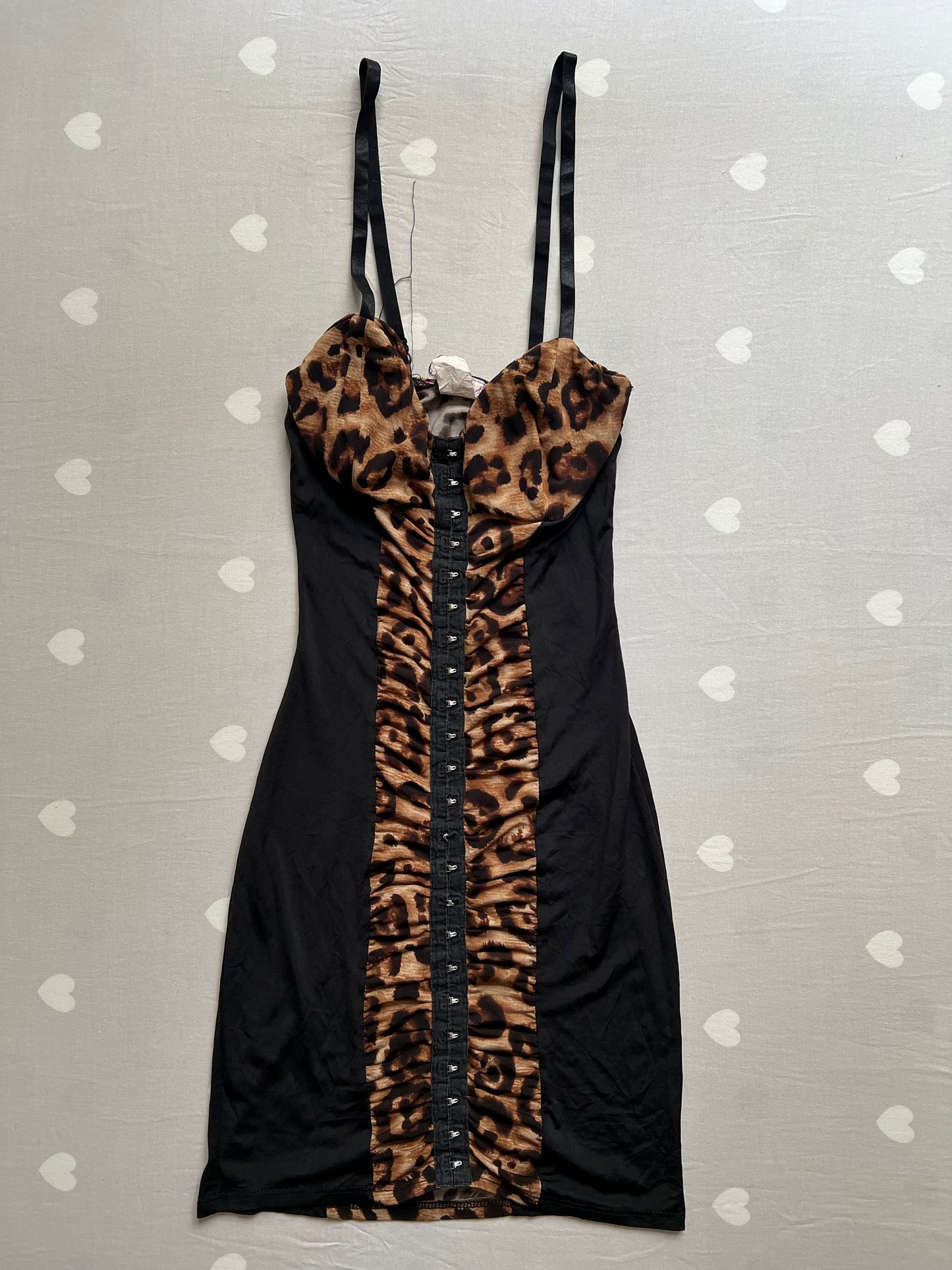 Leopard print bandage dress
