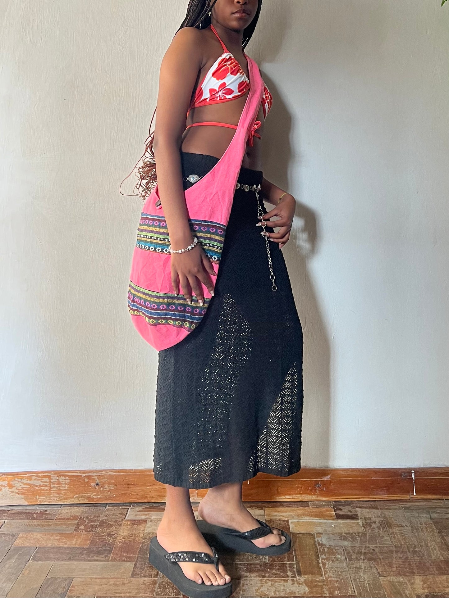 Pink Bohemian Sling Bag