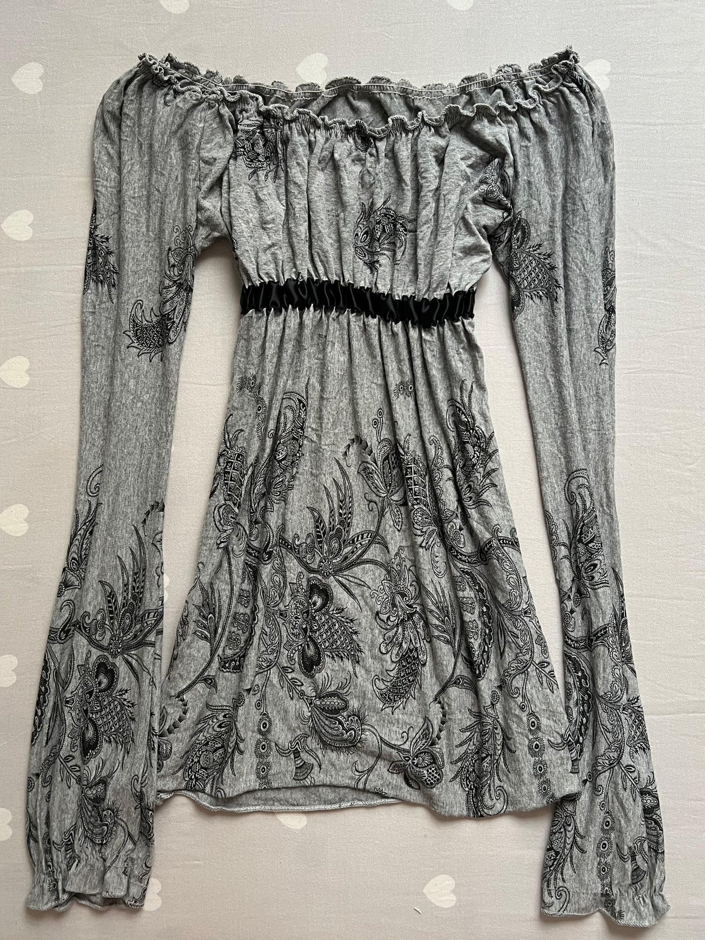 Whimsy Gothic off the shoulder baby doll top