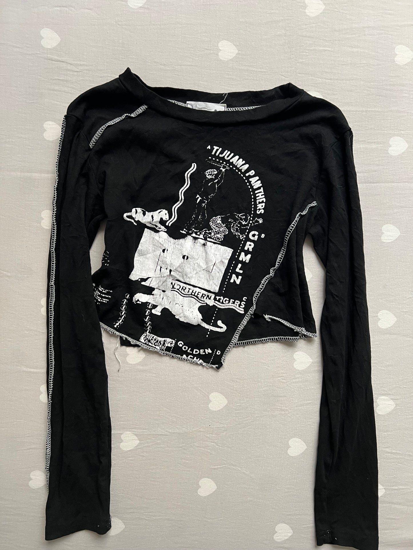 Graphic y2k long sleeve top