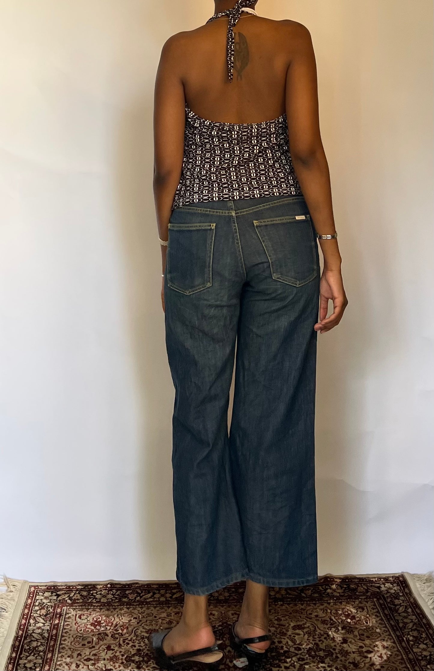 Graphic tankini halter