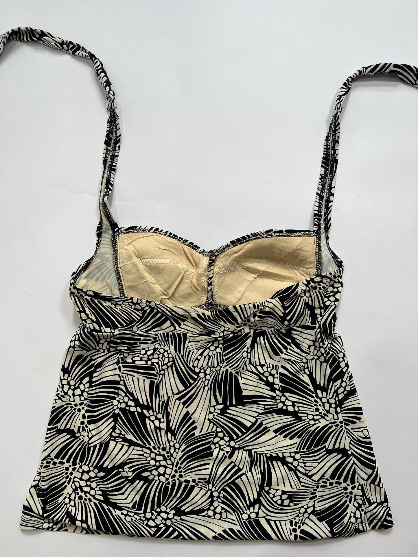 Abstract print tankini halter