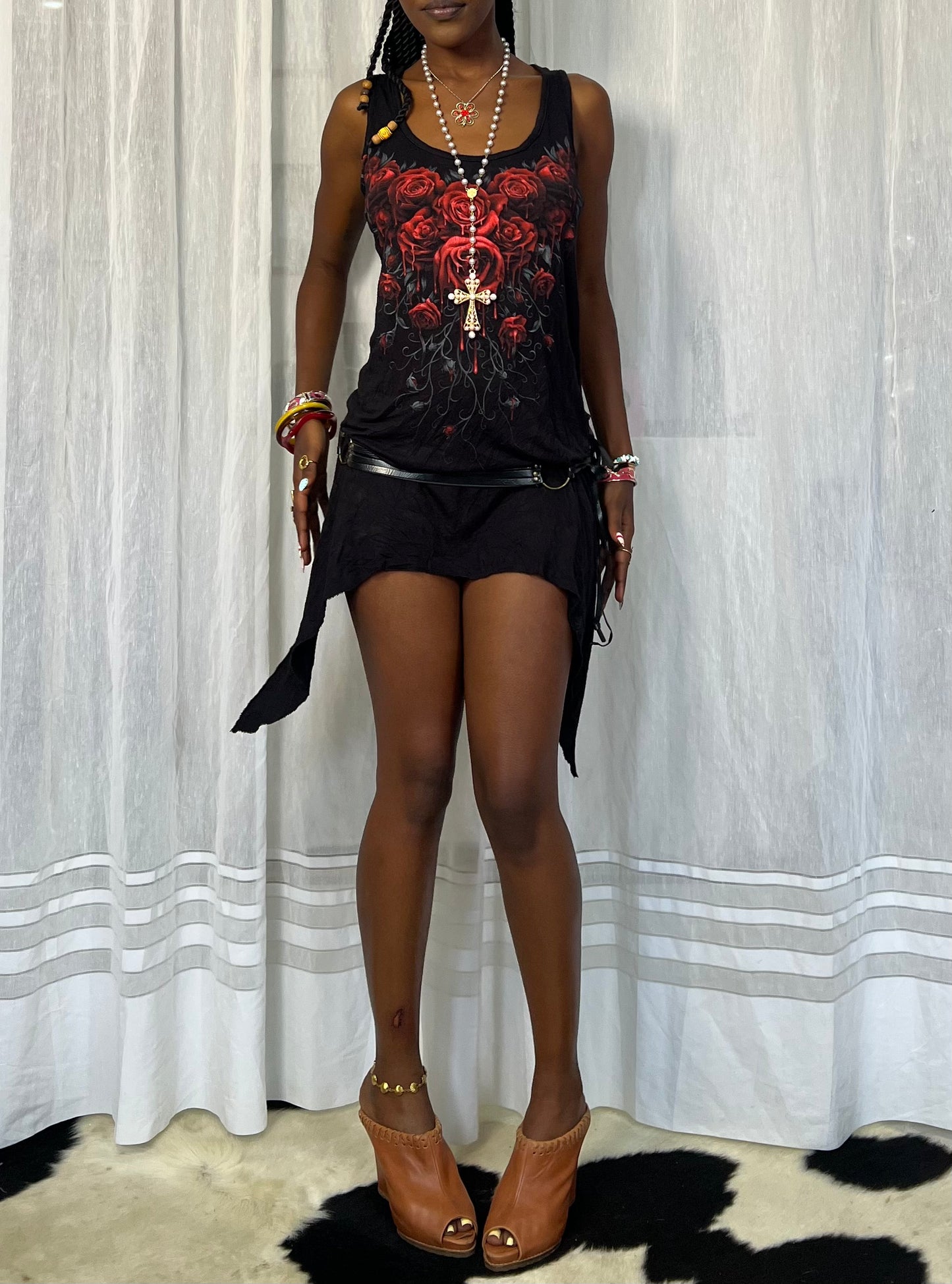 Indie Sleaze asymmetrical dress