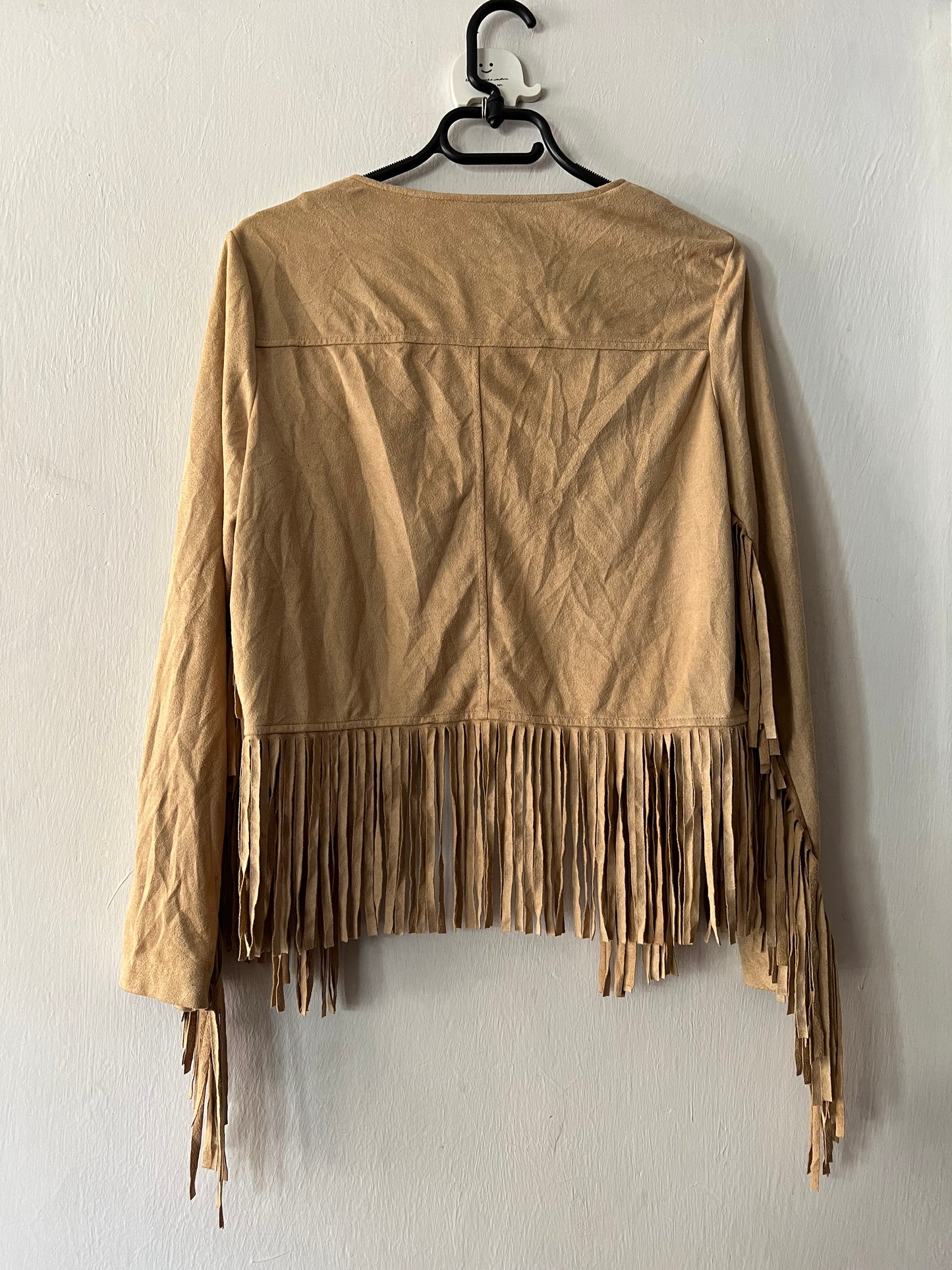 Suede Fringe Coat