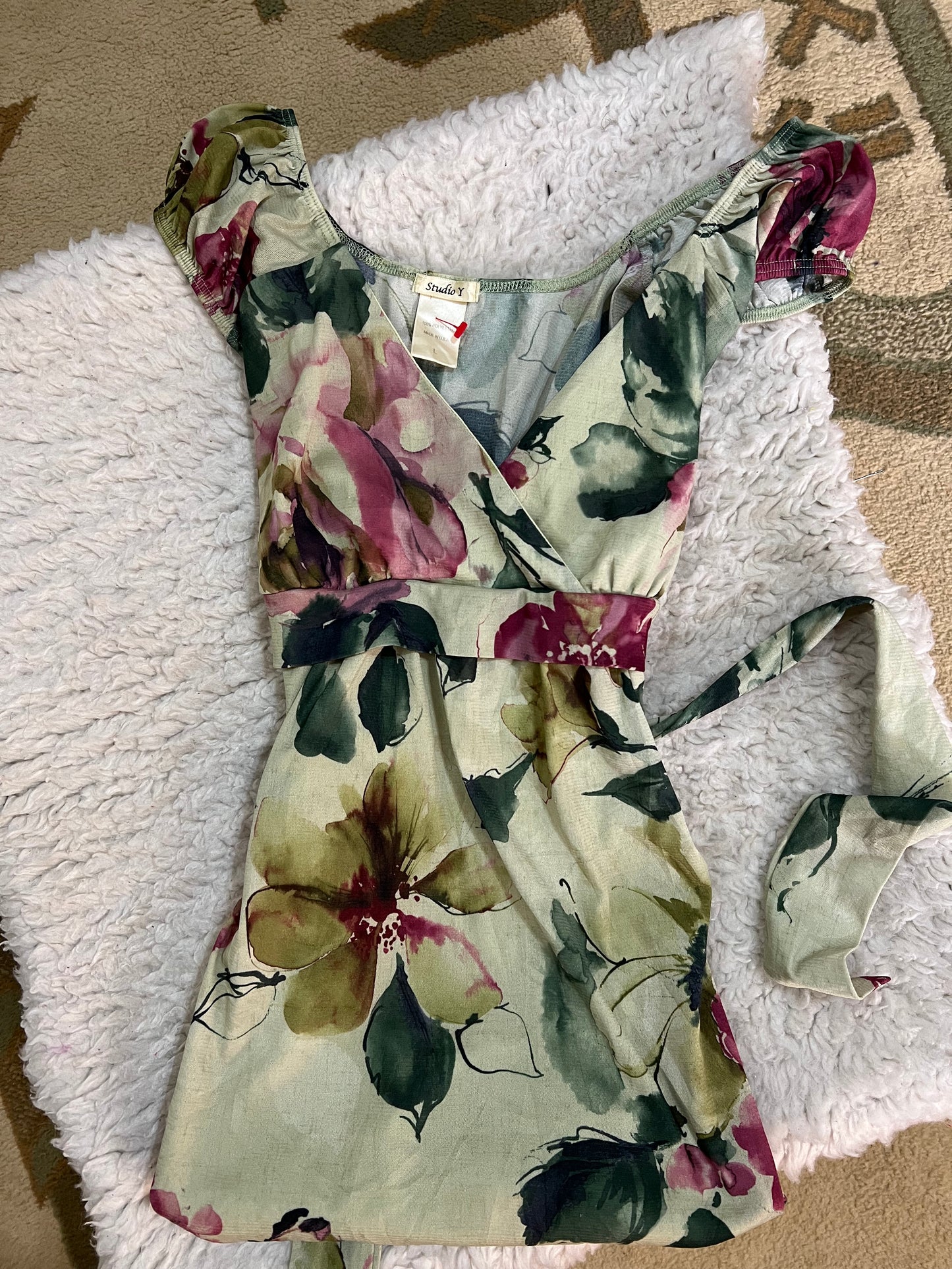 Floral Tie-Back Top