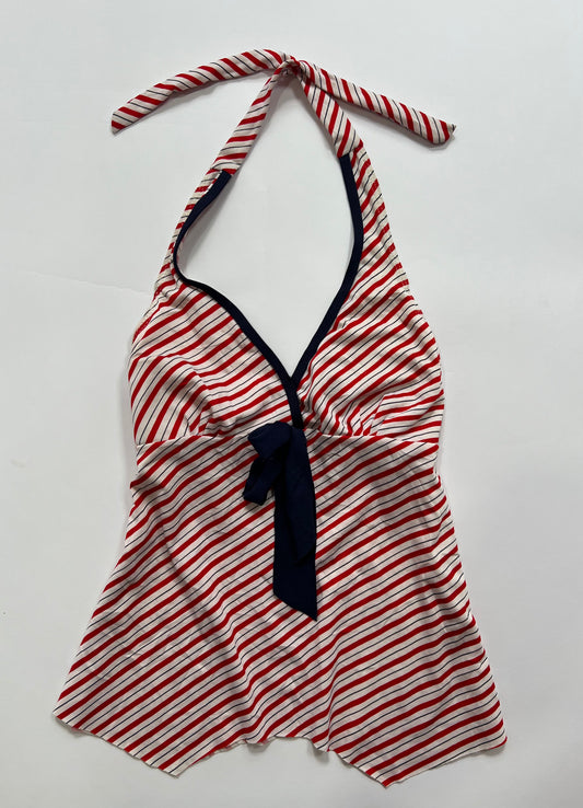 Red Striped Halter Top