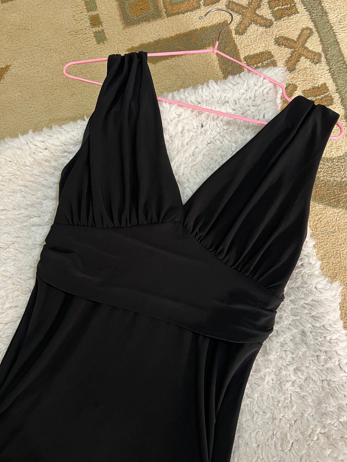 Flowy black cami top