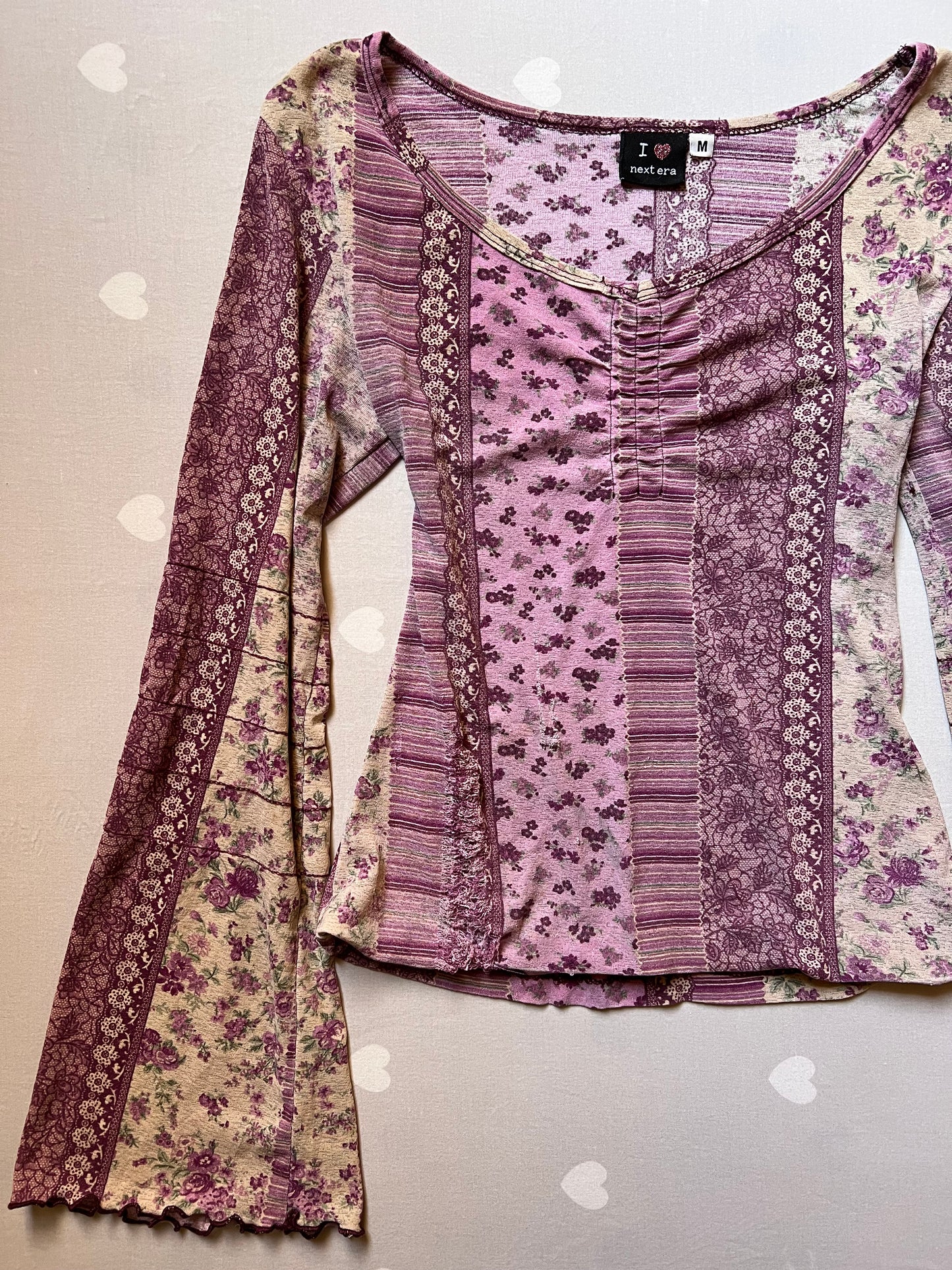 Whimsy bell sleeved top