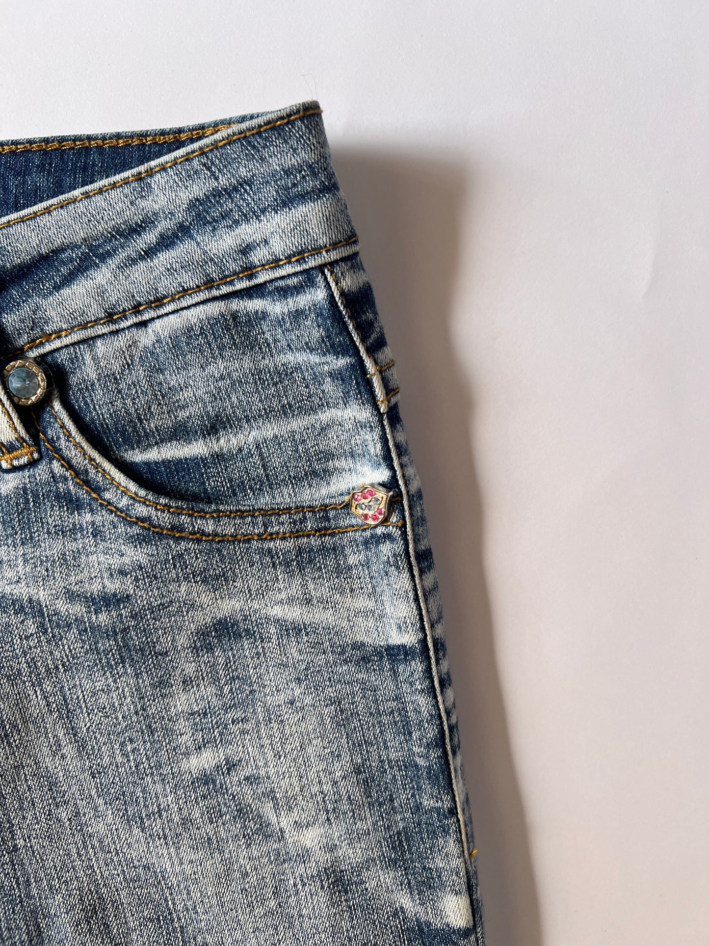 Y2k Denim Capri Pants