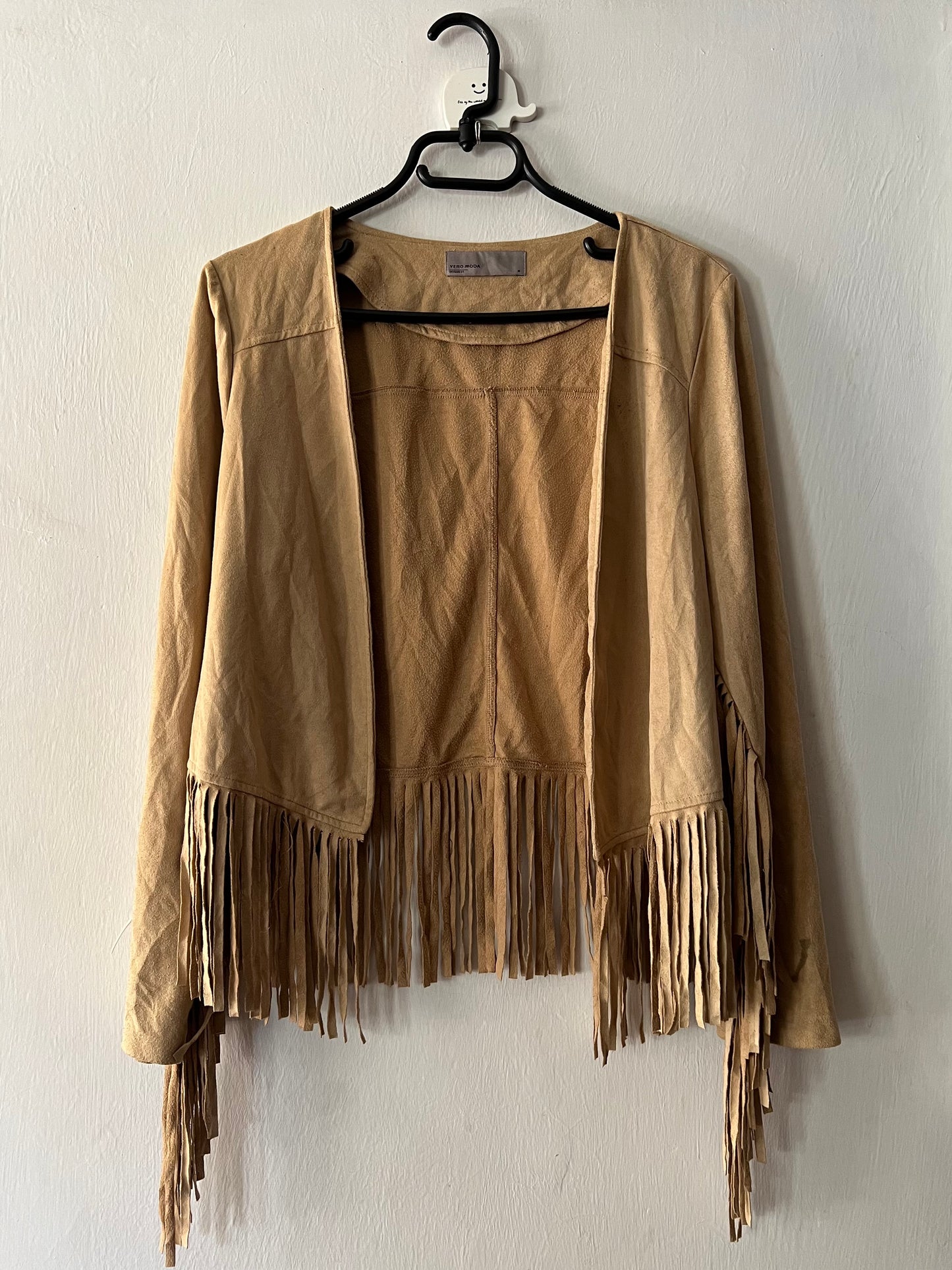 Suede Fringe Coat