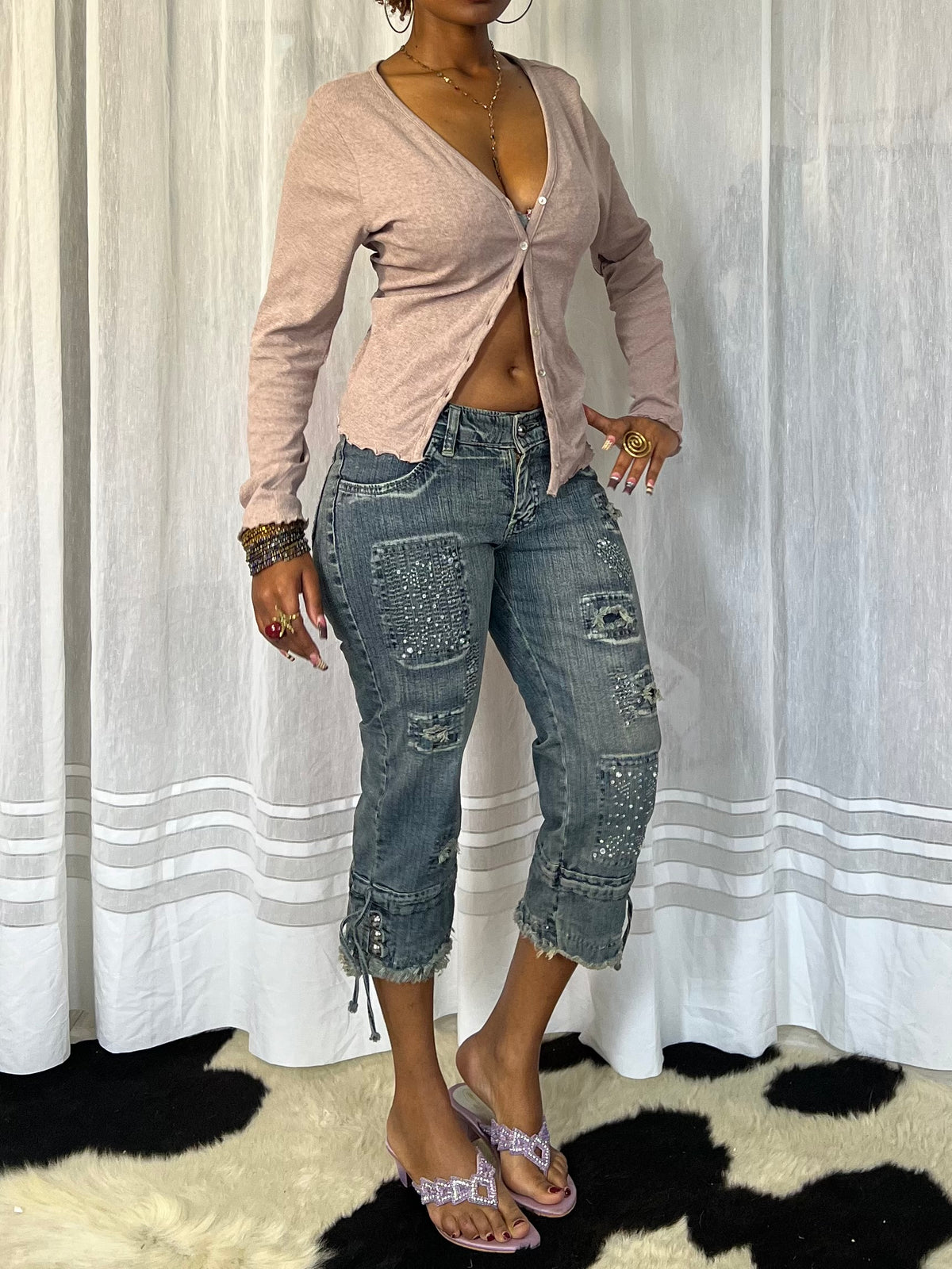 Ribbed Button-Up Cardigan