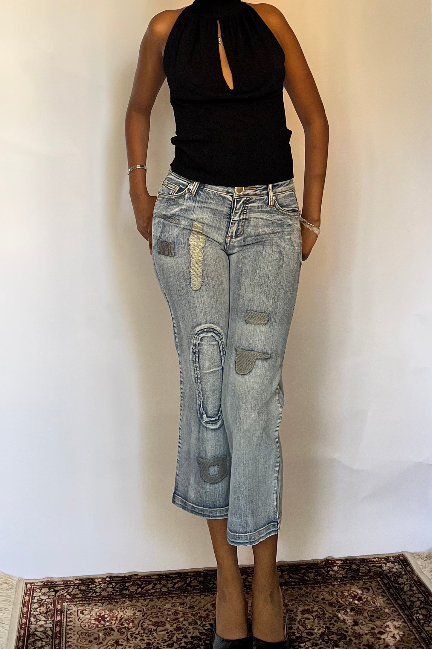 Y2k Denim Capri Pants