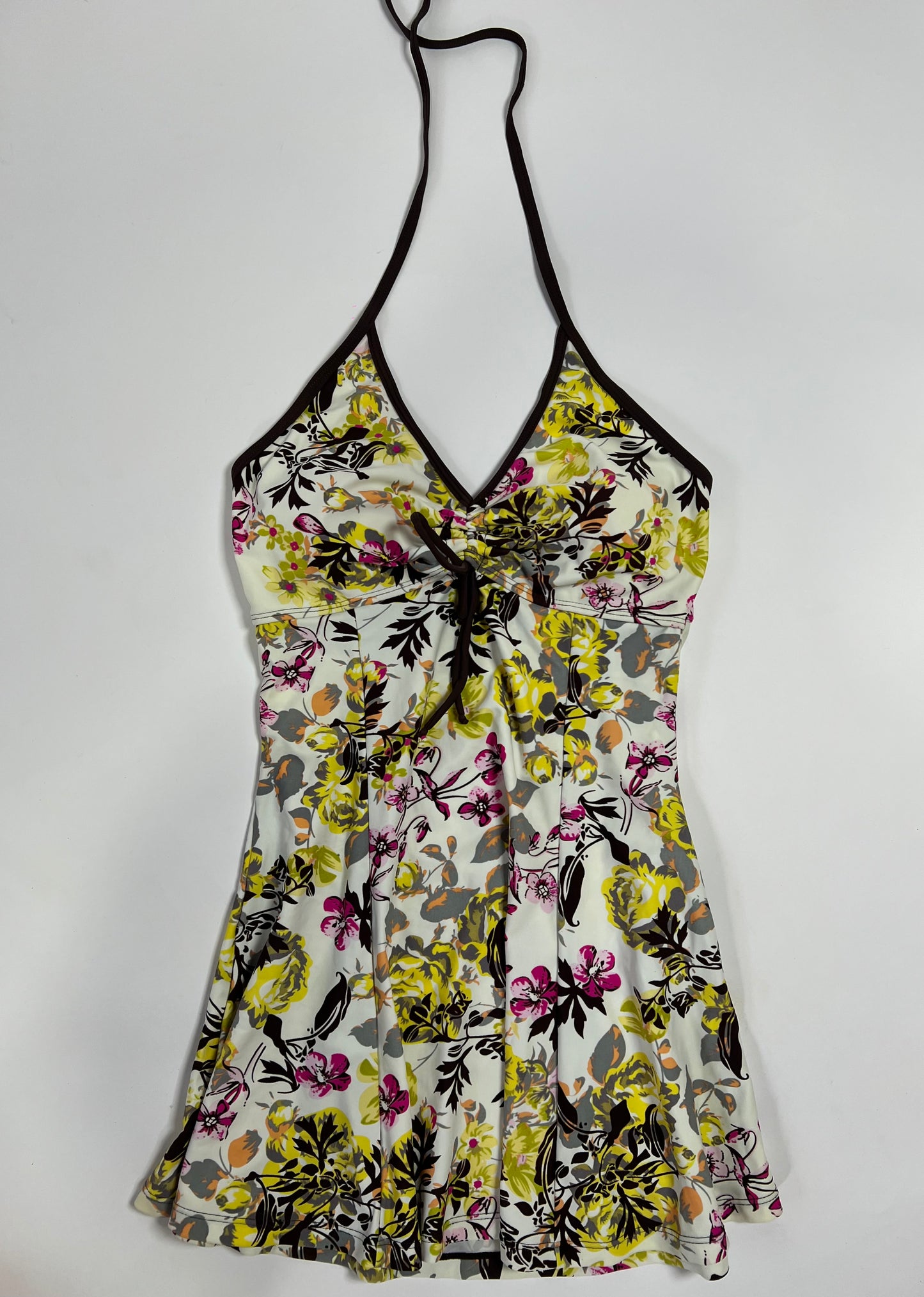 Floral Halter Tankini Dress