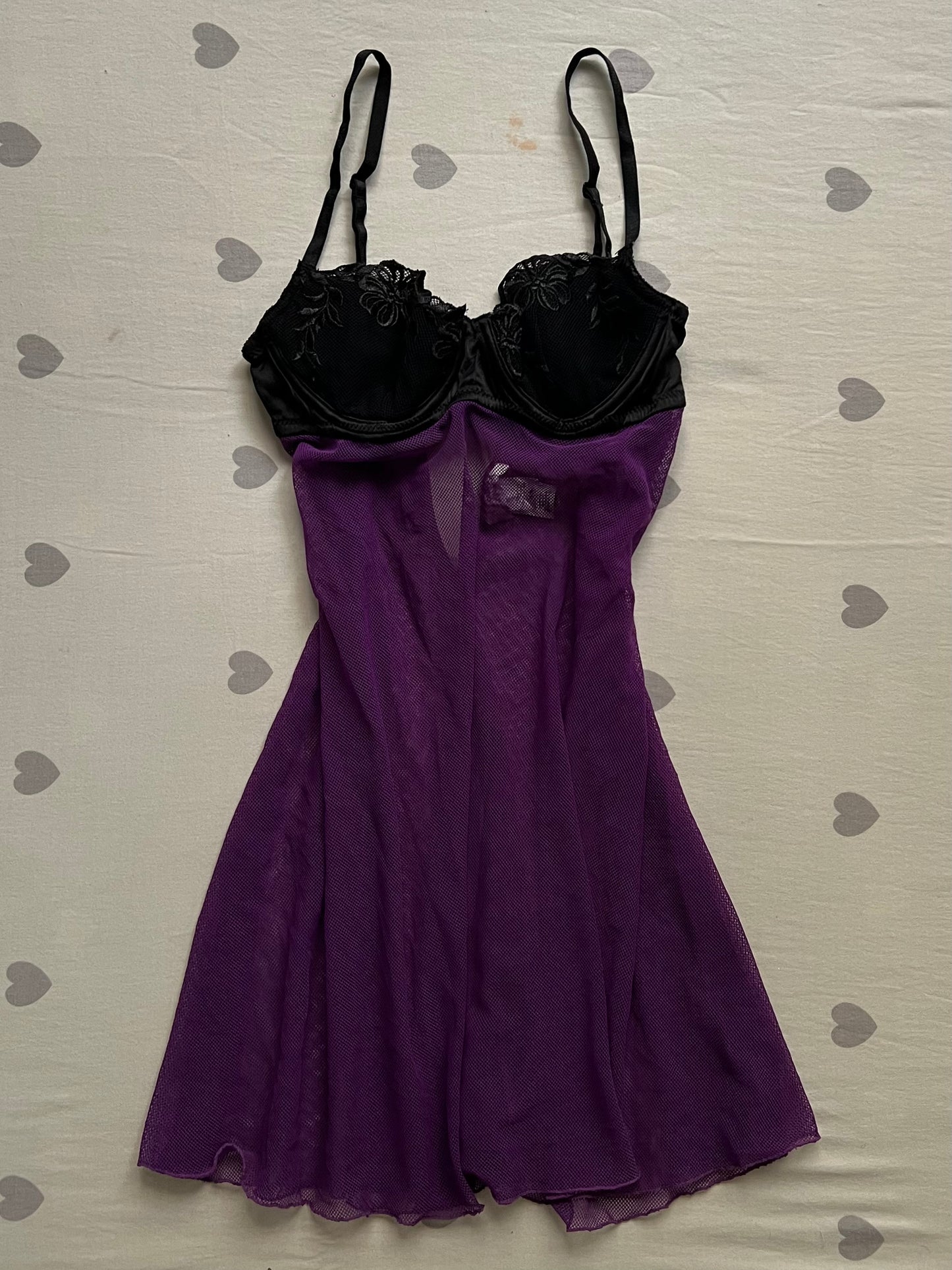 Purple Lace lingerie cami