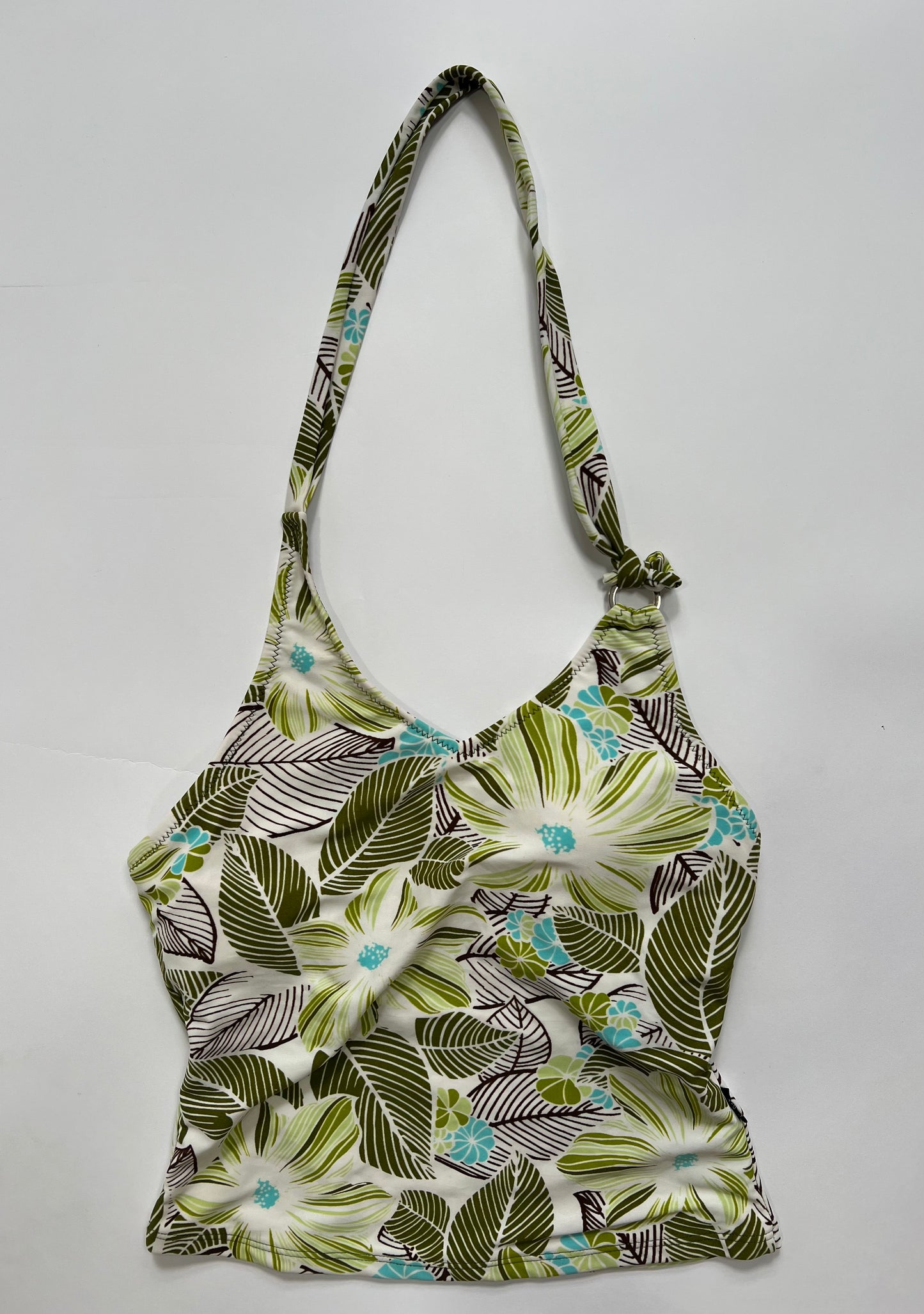 Tropical Floral Halter Top