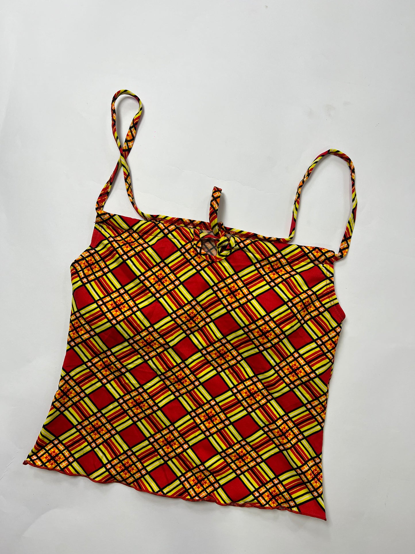 Retro Plaid Cami Top
