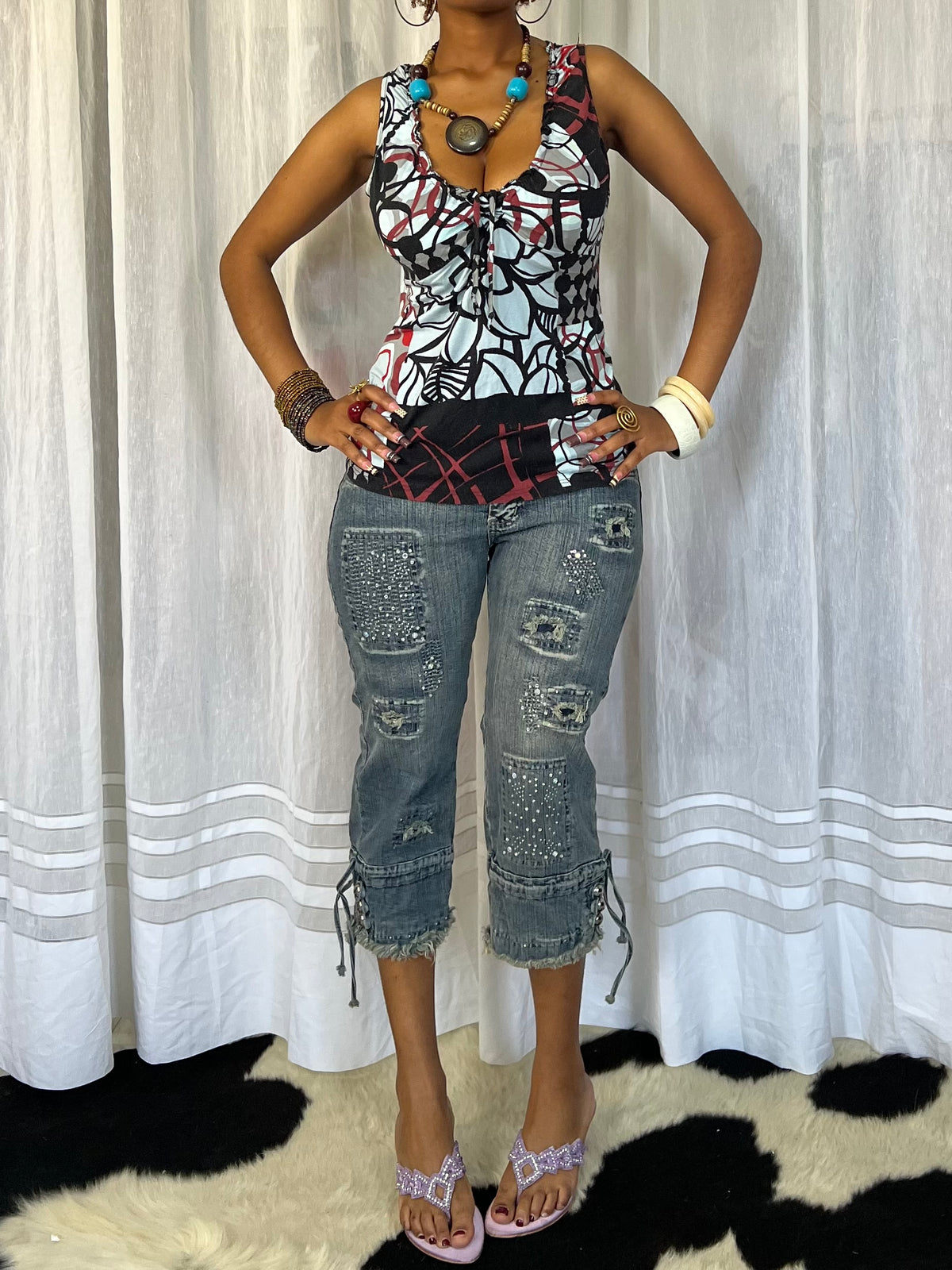Abstract Print Cami