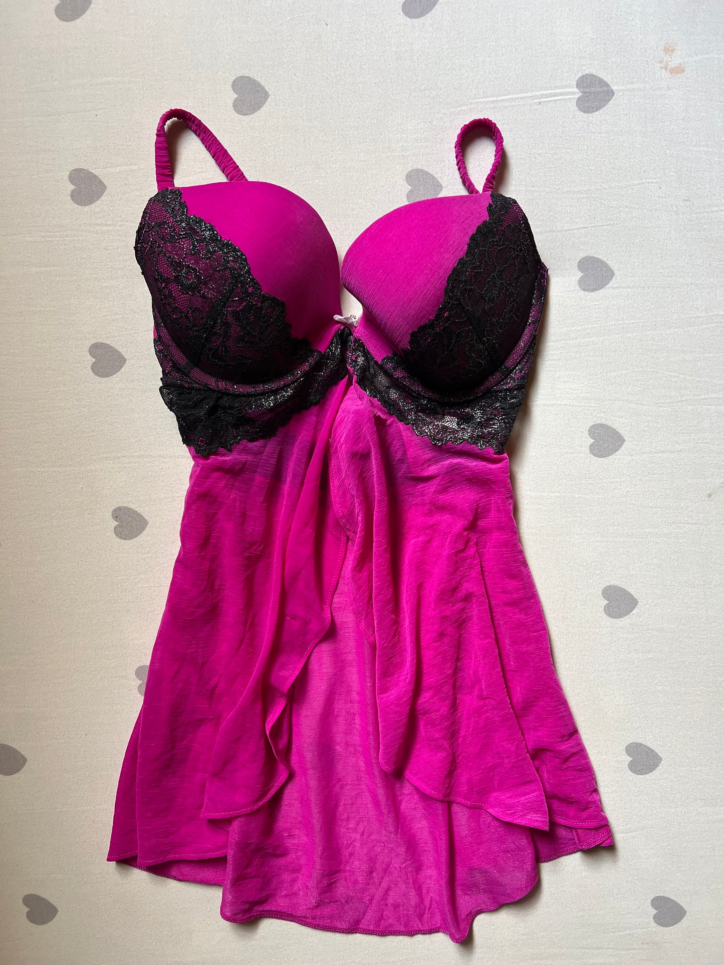 Hot Pink Baby Doll Cami